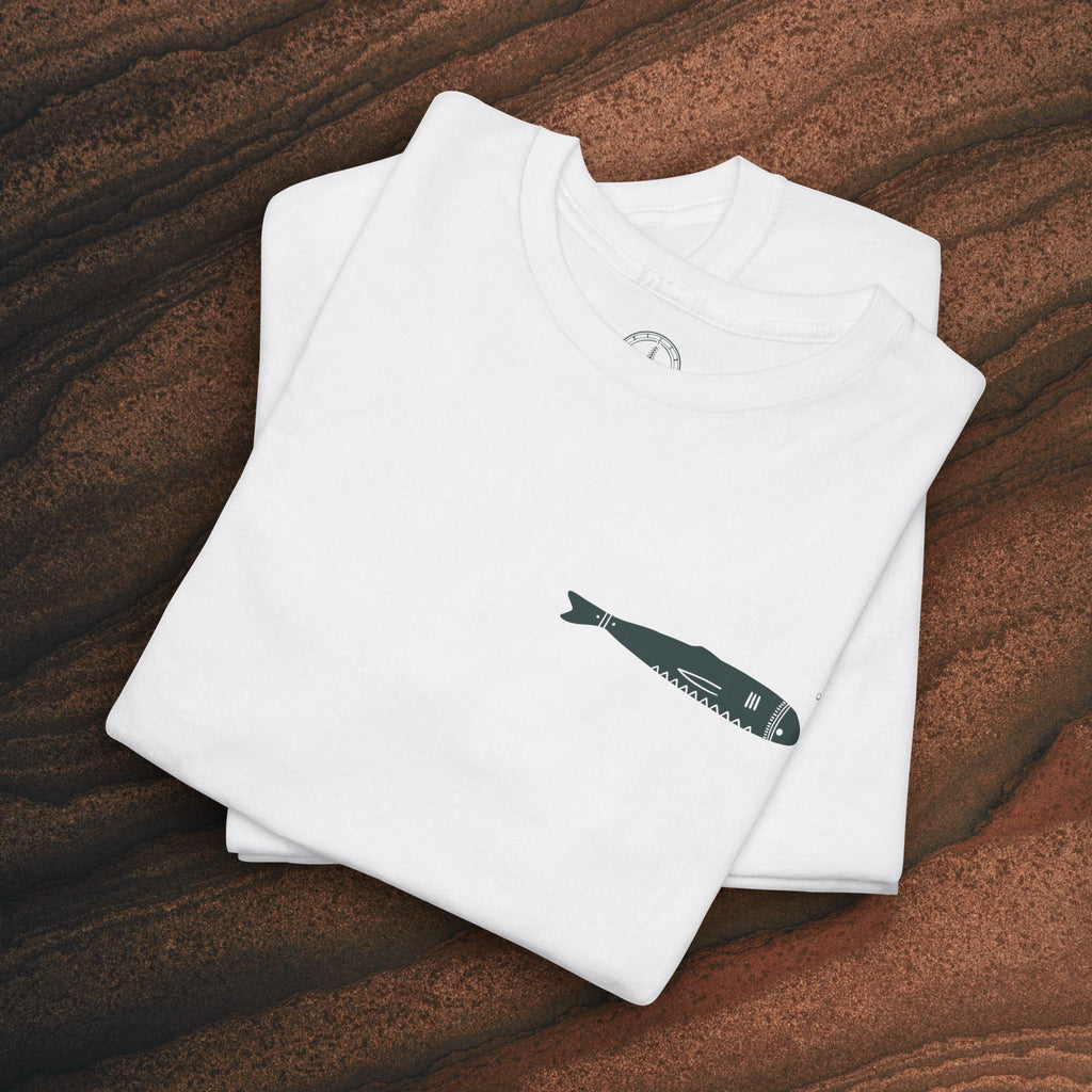 Sardine Trio Graphic Tee – Minimal Fish