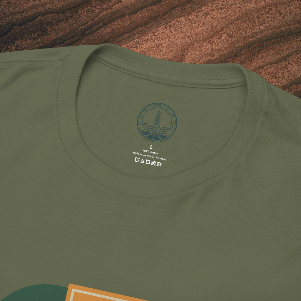 Unisex Heavy Cotton T-Shirt — 432Hz Vinyl Record Graphic