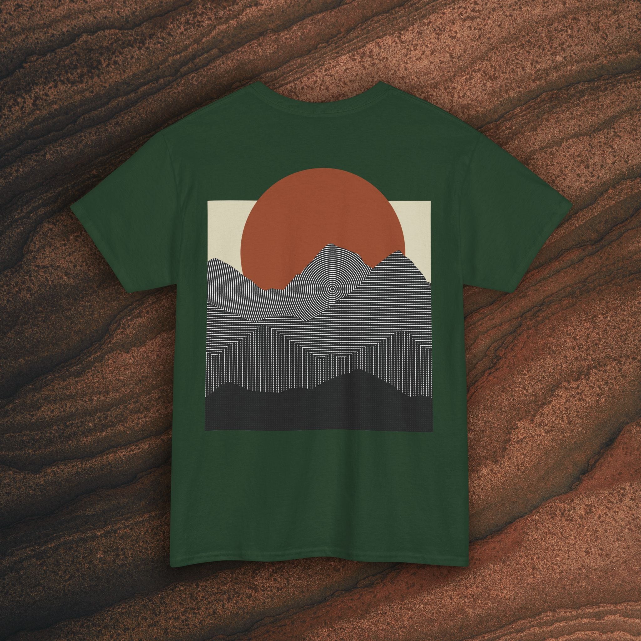 Halftone Mountain Sunset Tee