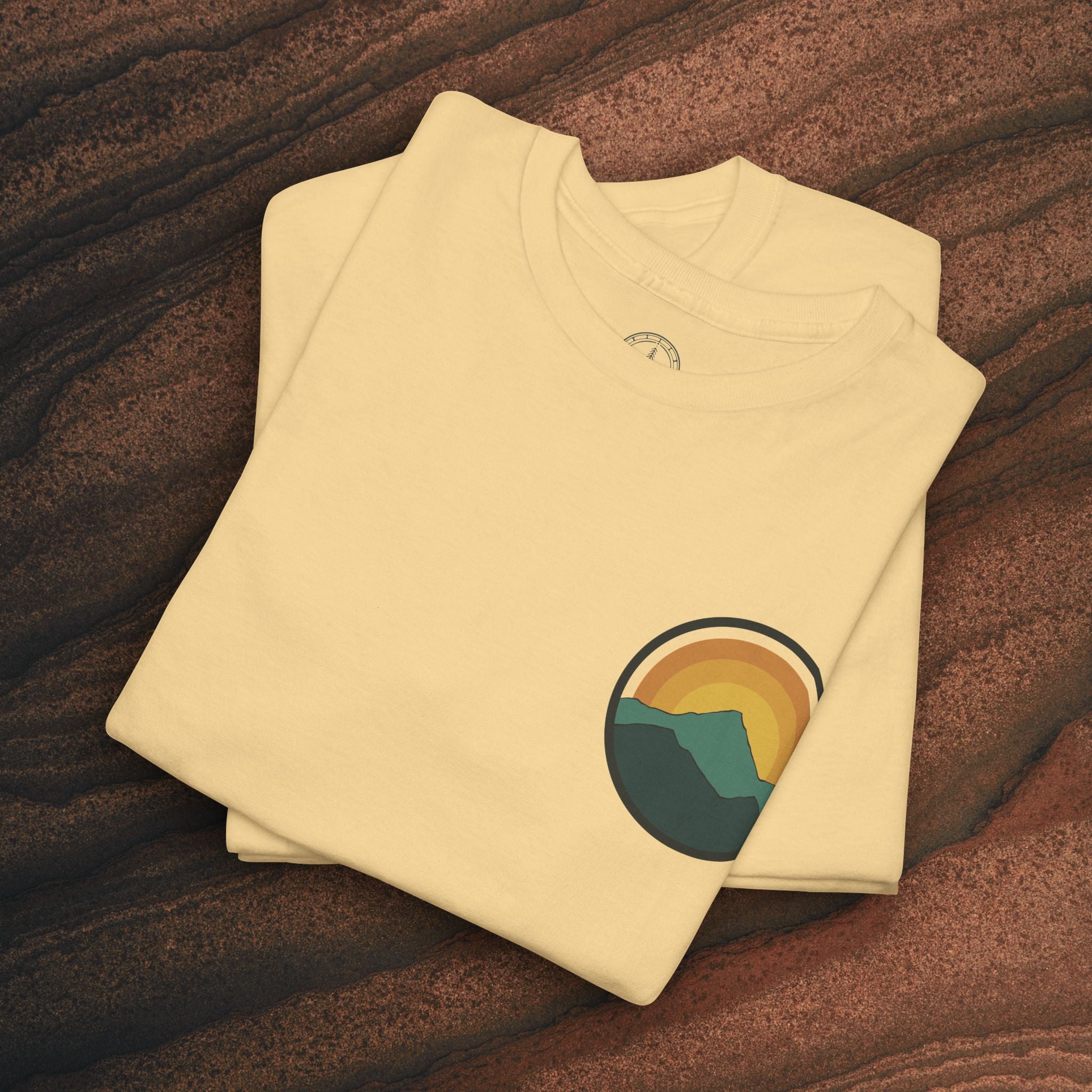 Retro Sunset Mountain Graphic Tee