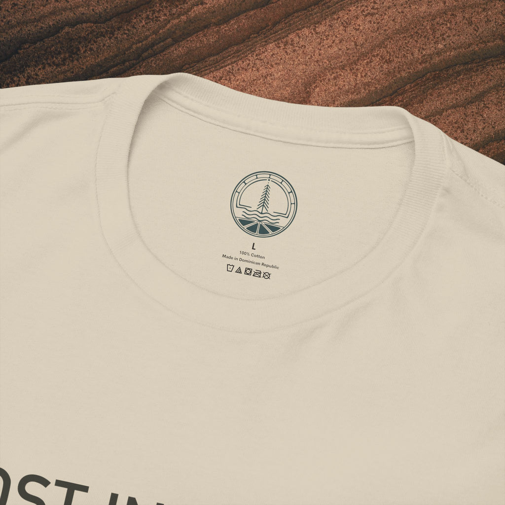 Lost in Nature T‑Shirt — Minimal Adventure Graphic Tee