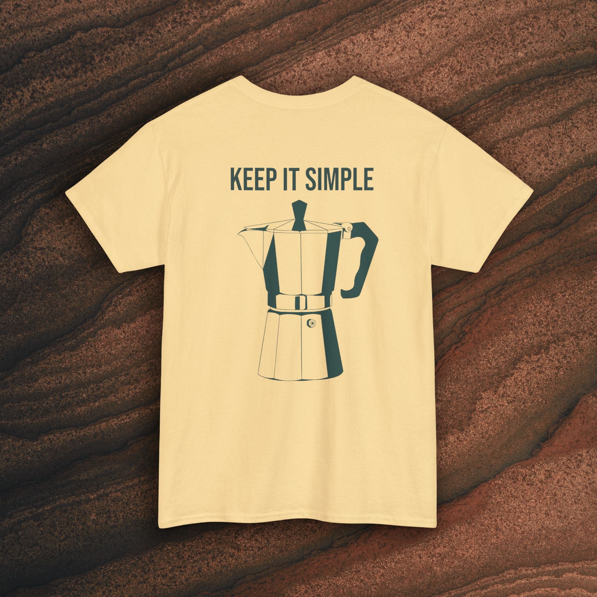 Keep It Simple Tee — Minimalist Coffee Moka Shirt