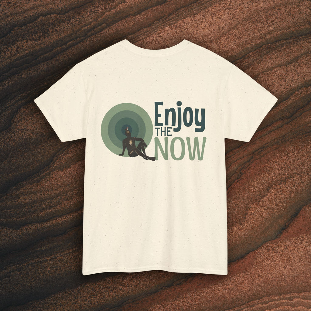 Enjoy the Now T‑Shirt — Mindful Retro Graphic Tee