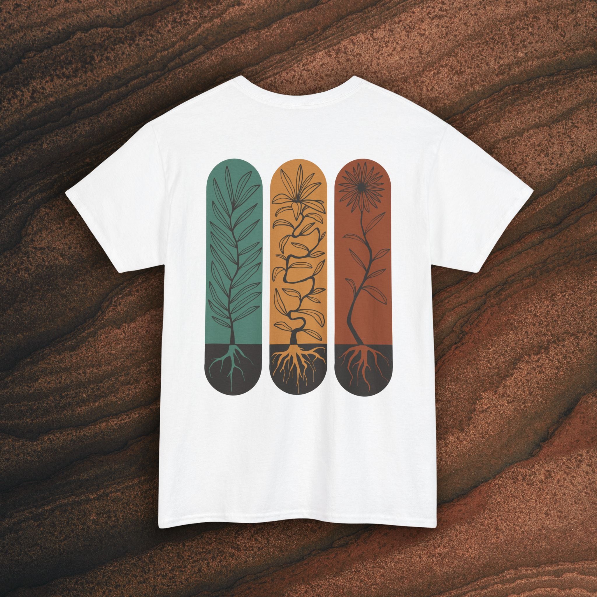 Unisex Heavy Cotton Tee - Rooted plants