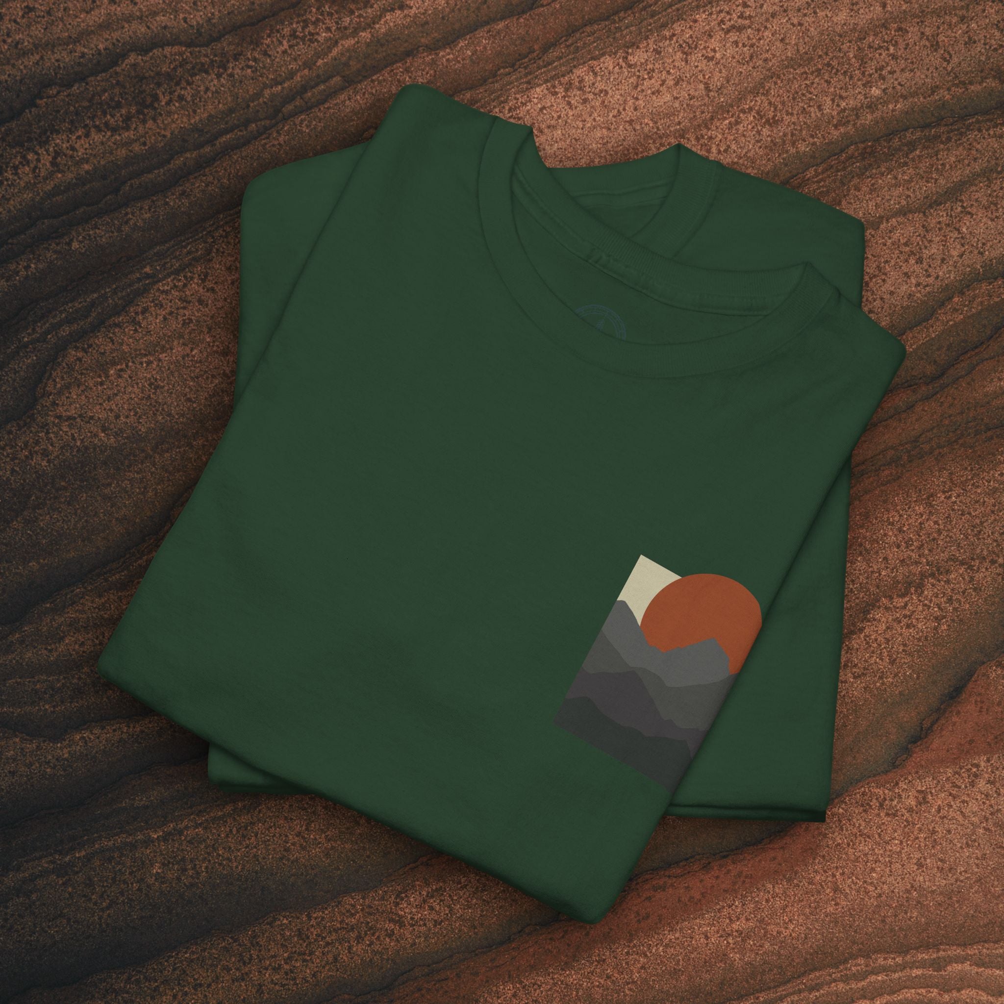Halftone Mountain Sunset Tee