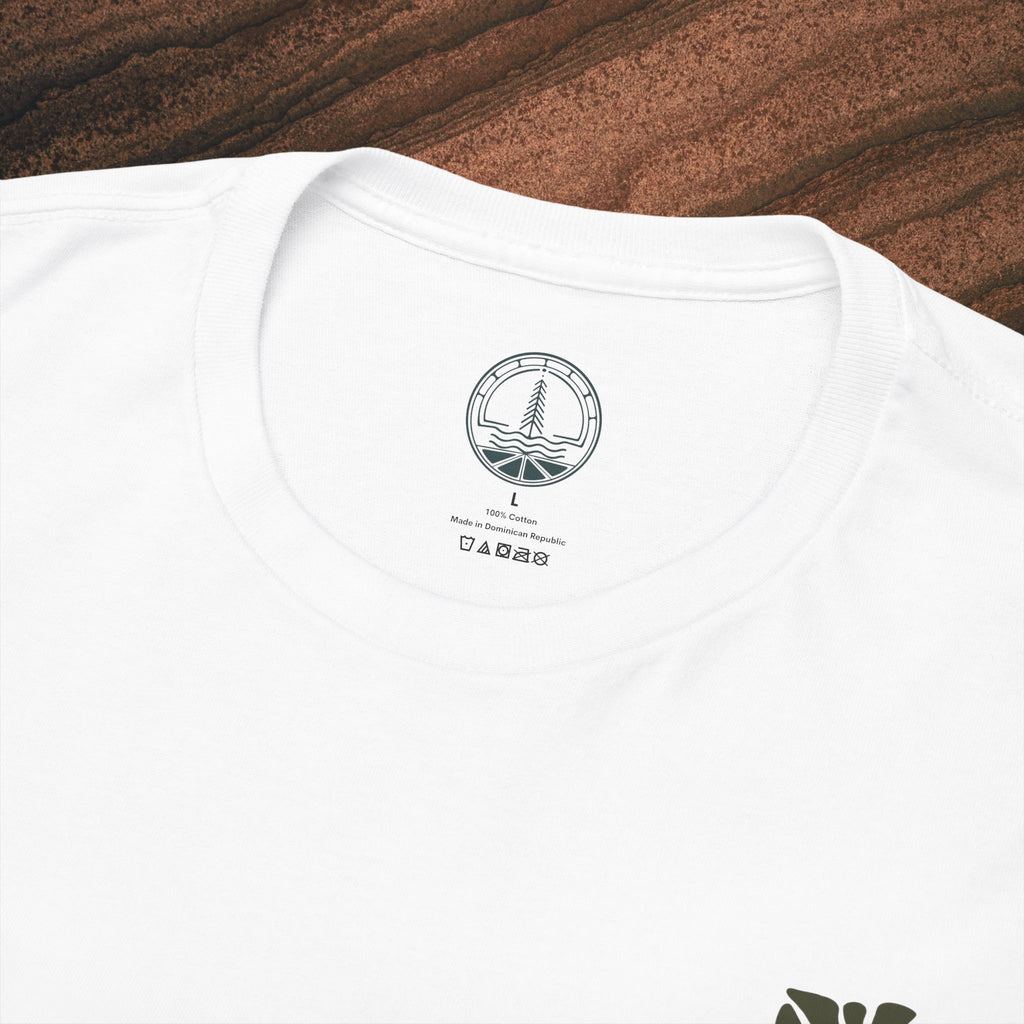 Unisex Heavy Cotton T-Shirt — Botanical Leaf Print