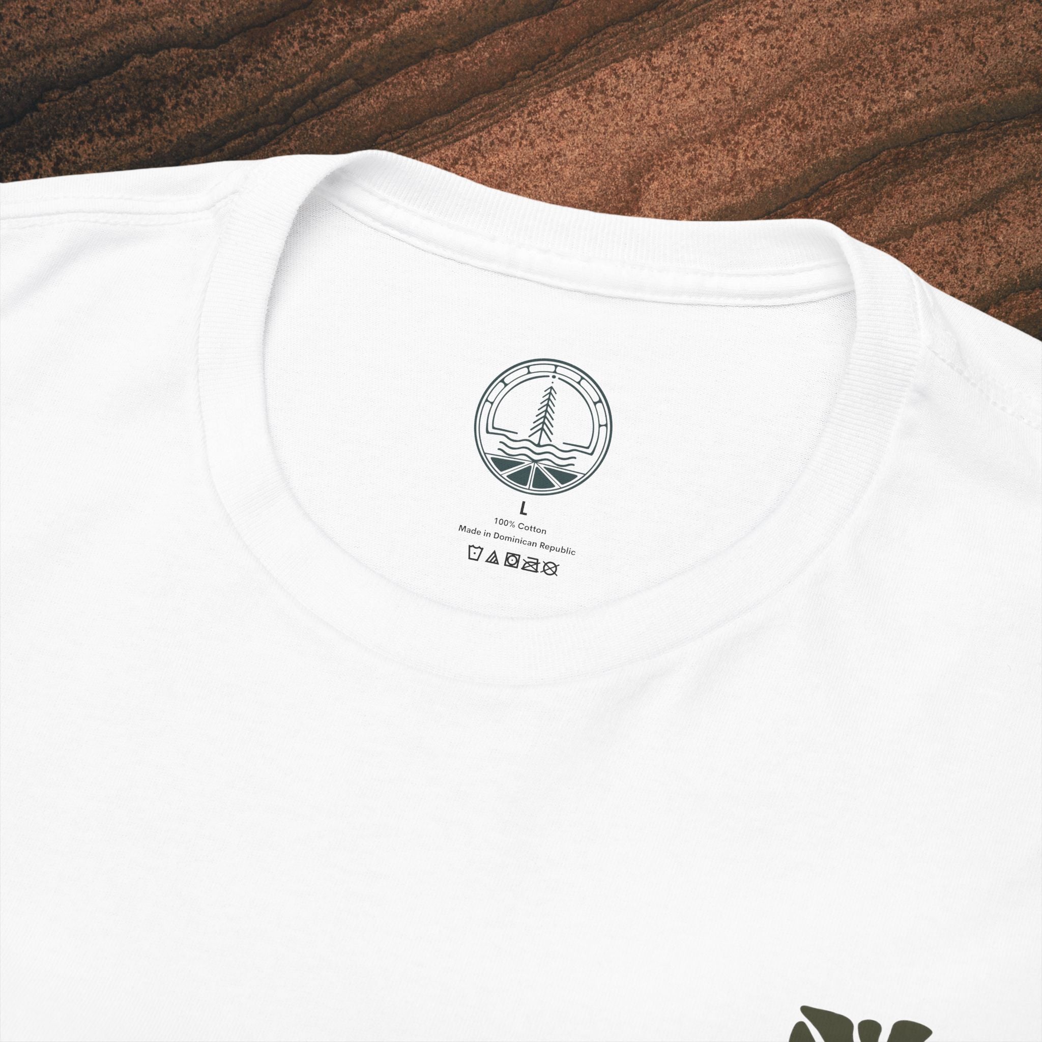 Unisex Heavy Cotton T-Shirt — Botanical Leaf Print