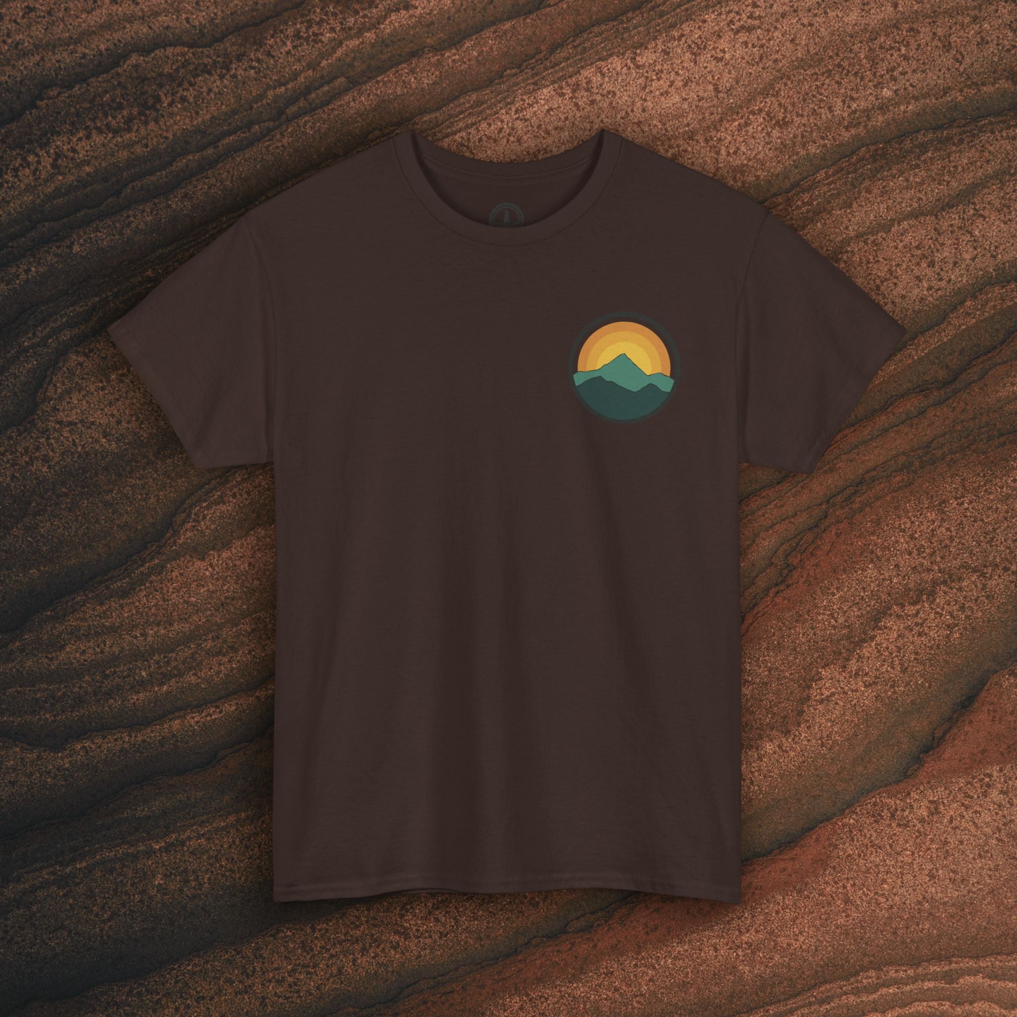 Retro Sunset Mountain Graphic Tee