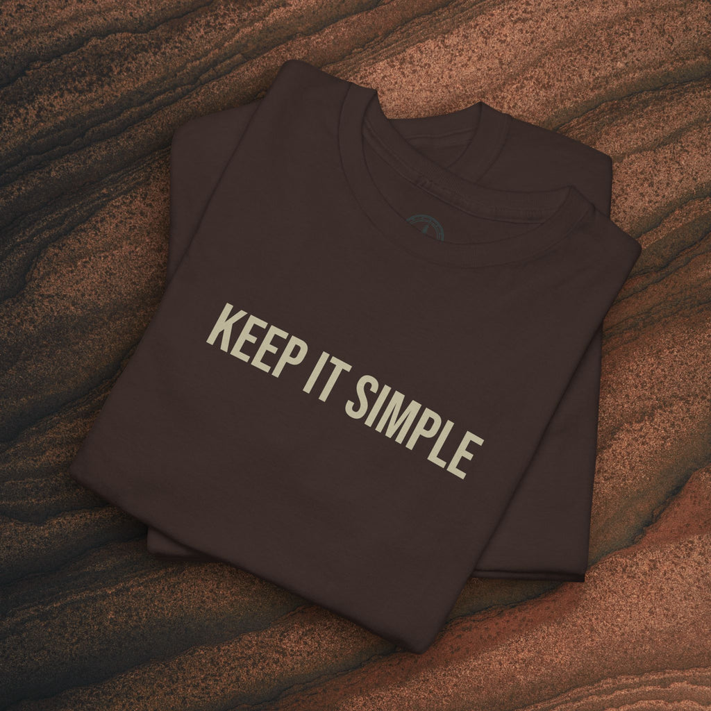 Keep It Simple Tee — Minimalist Coffee Moka Shirt