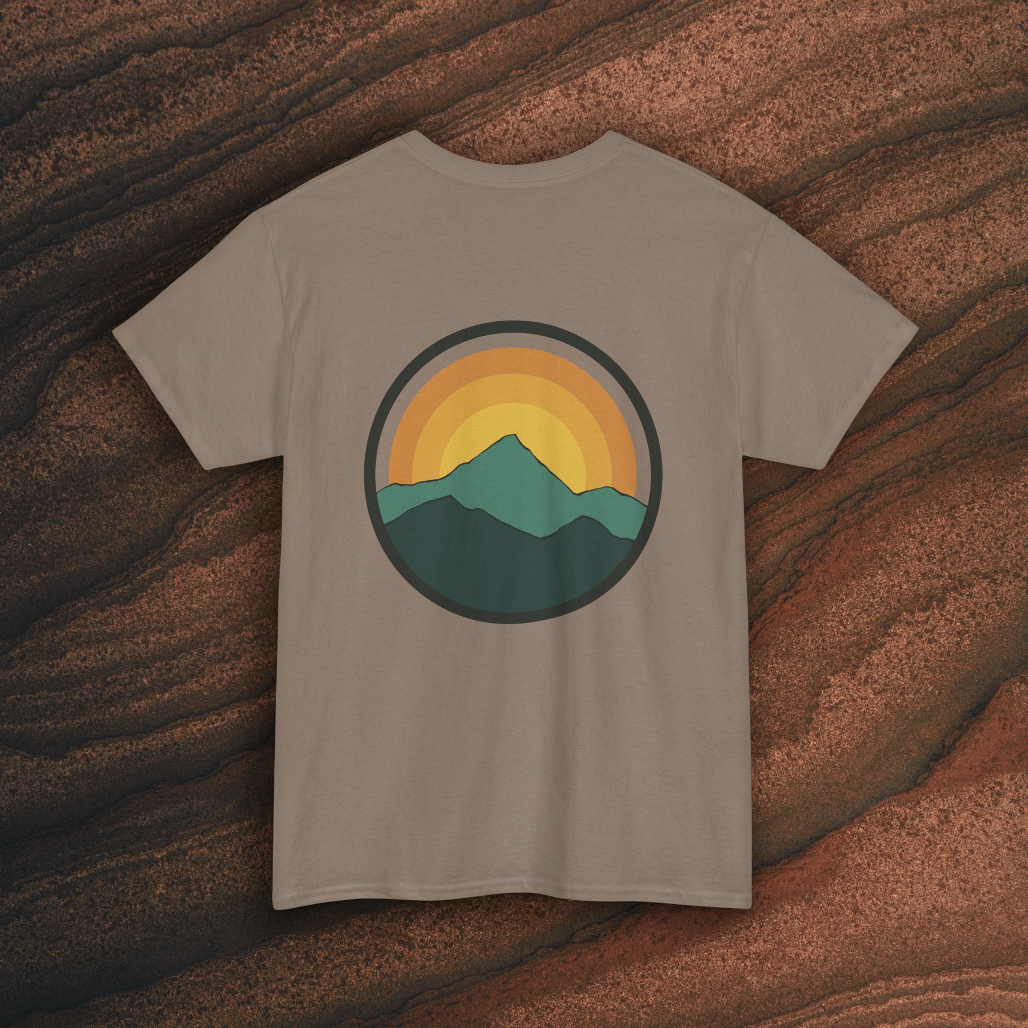 Retro Sunset Mountain Graphic Tee