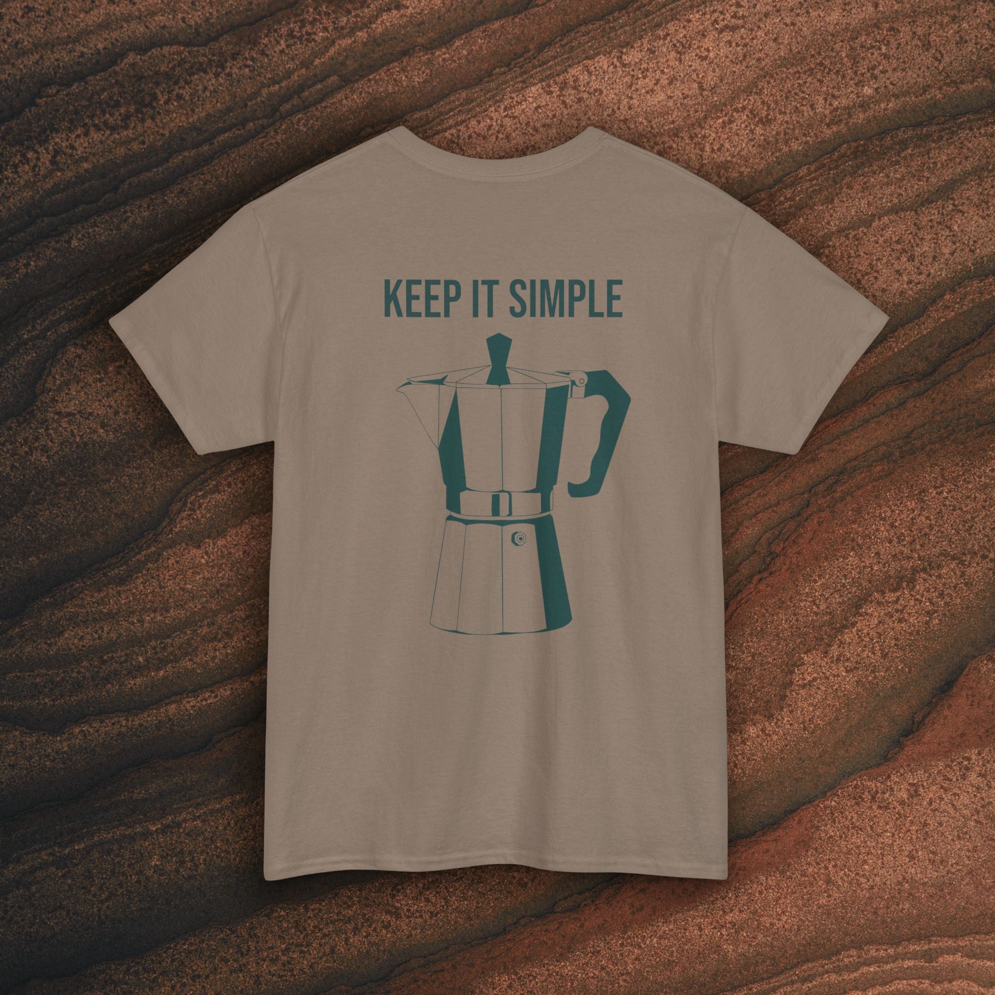 Keep It Simple Tee — Minimalist Coffee Moka Shirt