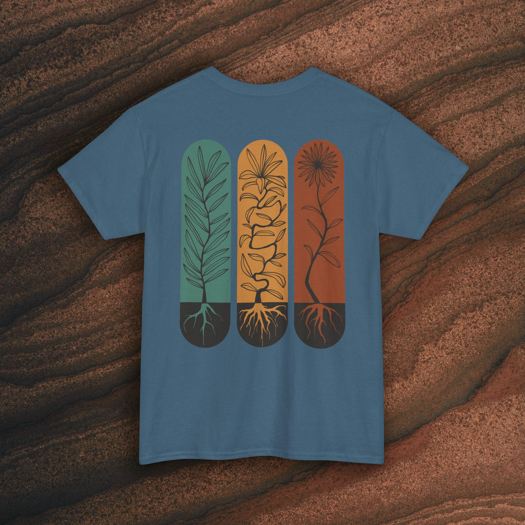 Unisex Heavy Cotton Tee - Rooted plants