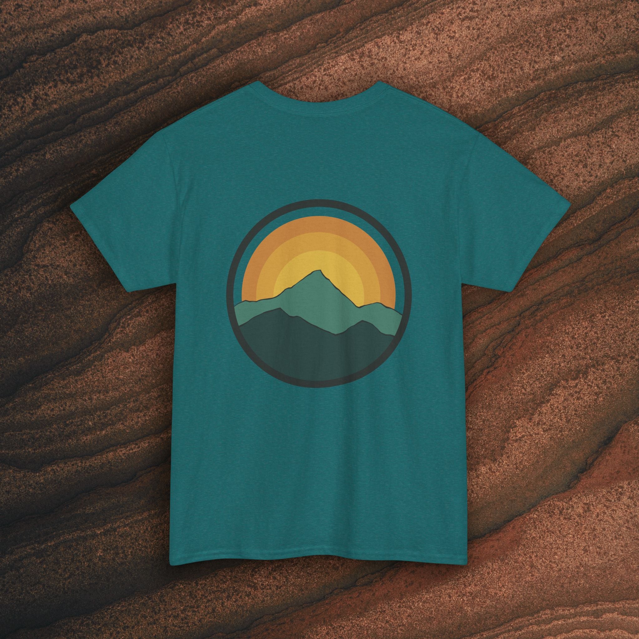 Retro Sunset Mountain Graphic Tee