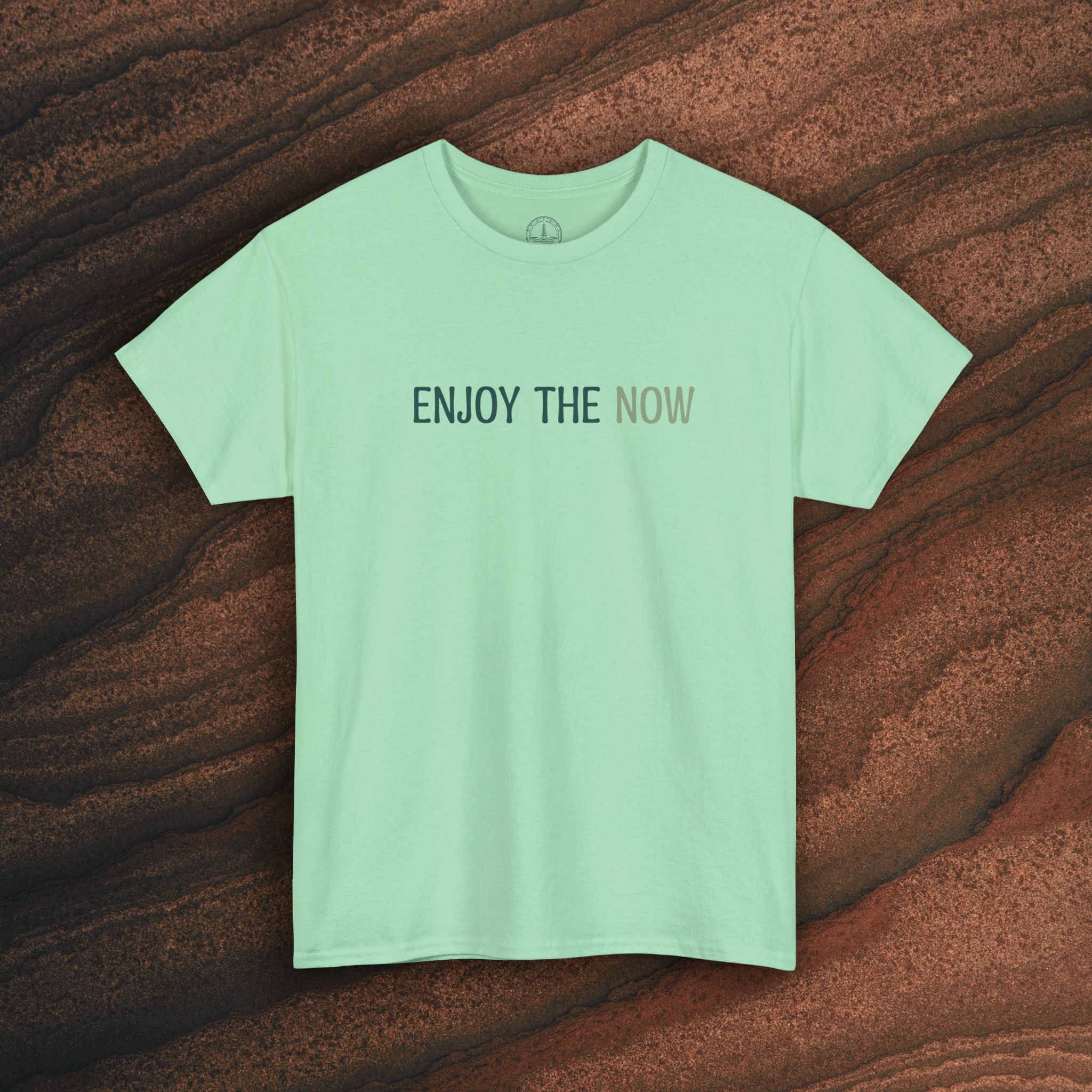 Enjoy the Now T‑Shirt — Mindful Retro Graphic Tee