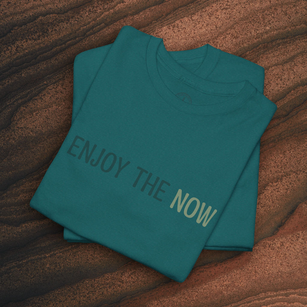 Enjoy the Now T‑Shirt — Mindful Retro Graphic Tee