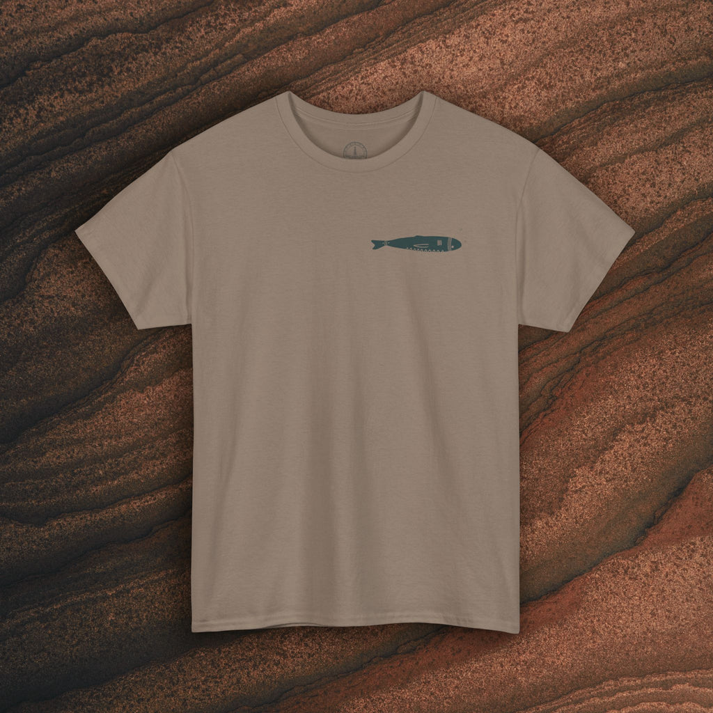 Sardine Trio Graphic Tee – Minimal Fish