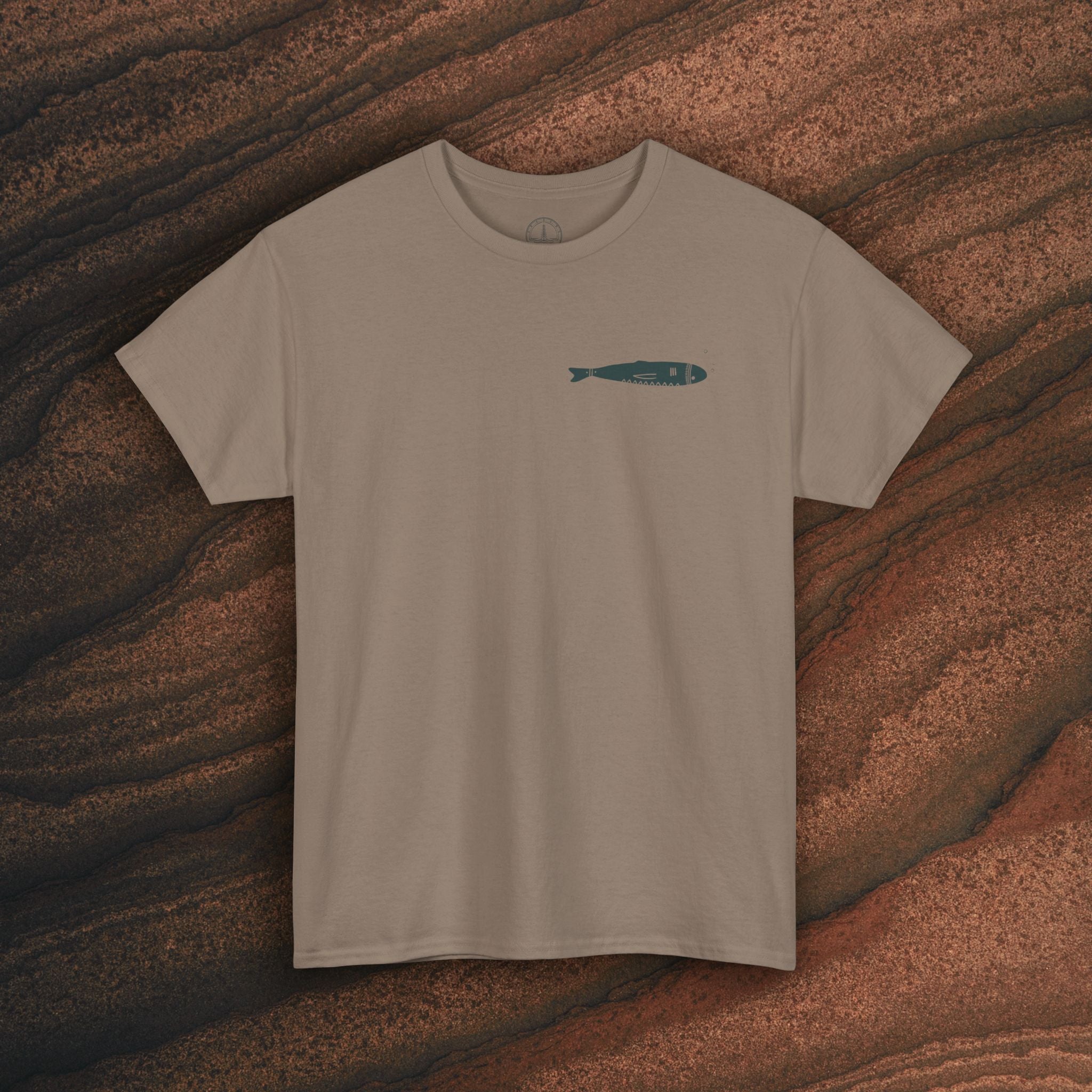 Sardine Trio Graphic Tee – Minimal Fish