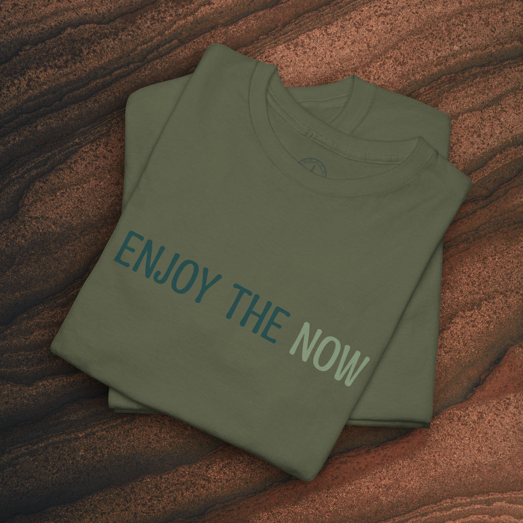 Enjoy the Now T‑Shirt — Mindful Retro Graphic Tee