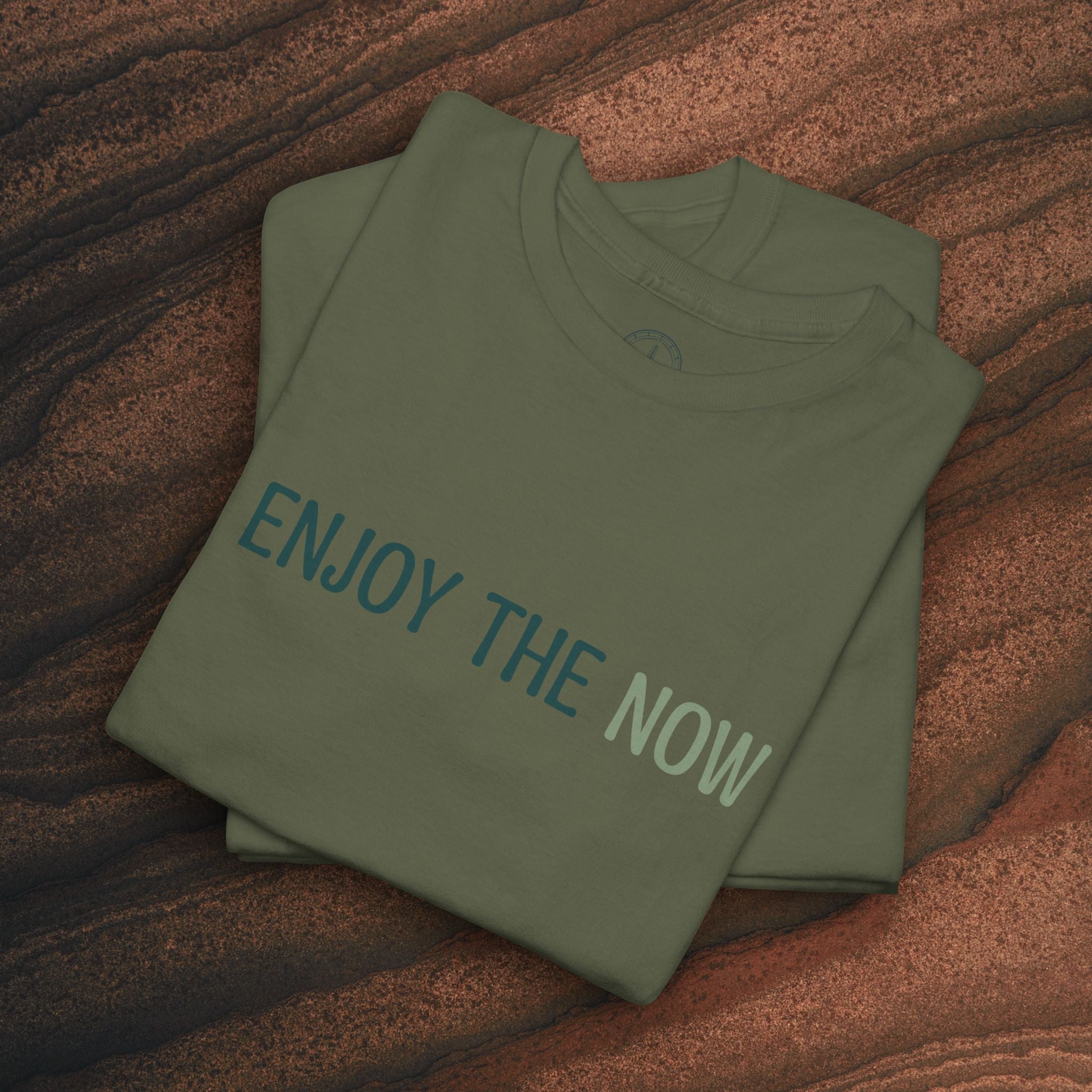 Enjoy the Now T‑Shirt — Mindful Retro Graphic Tee