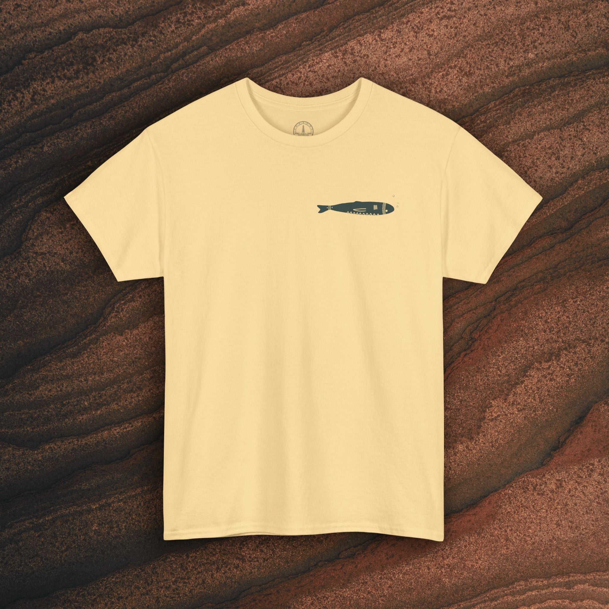 Sardine Trio Graphic Tee – Minimal Fish