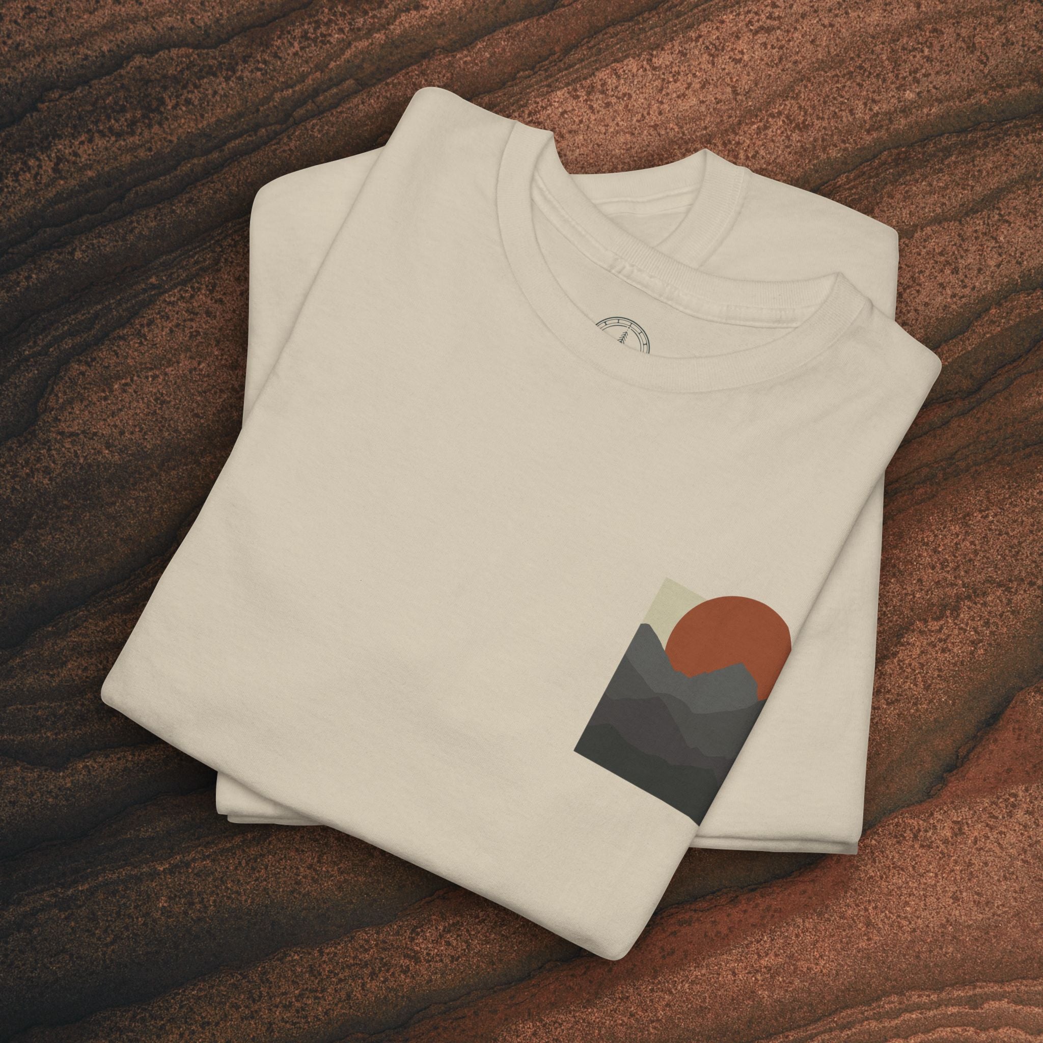 Halftone Mountain Sunset Tee