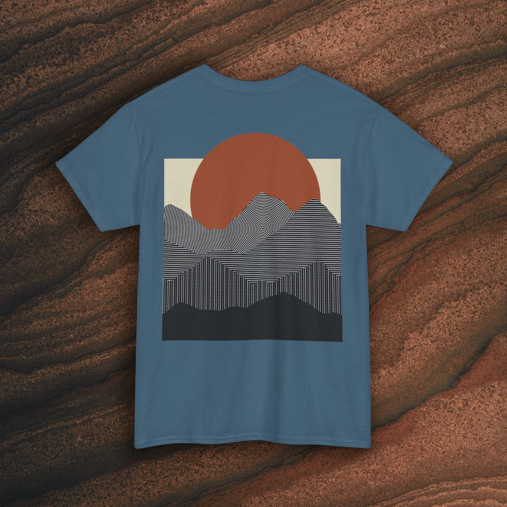 Halftone Mountain Sunset Tee