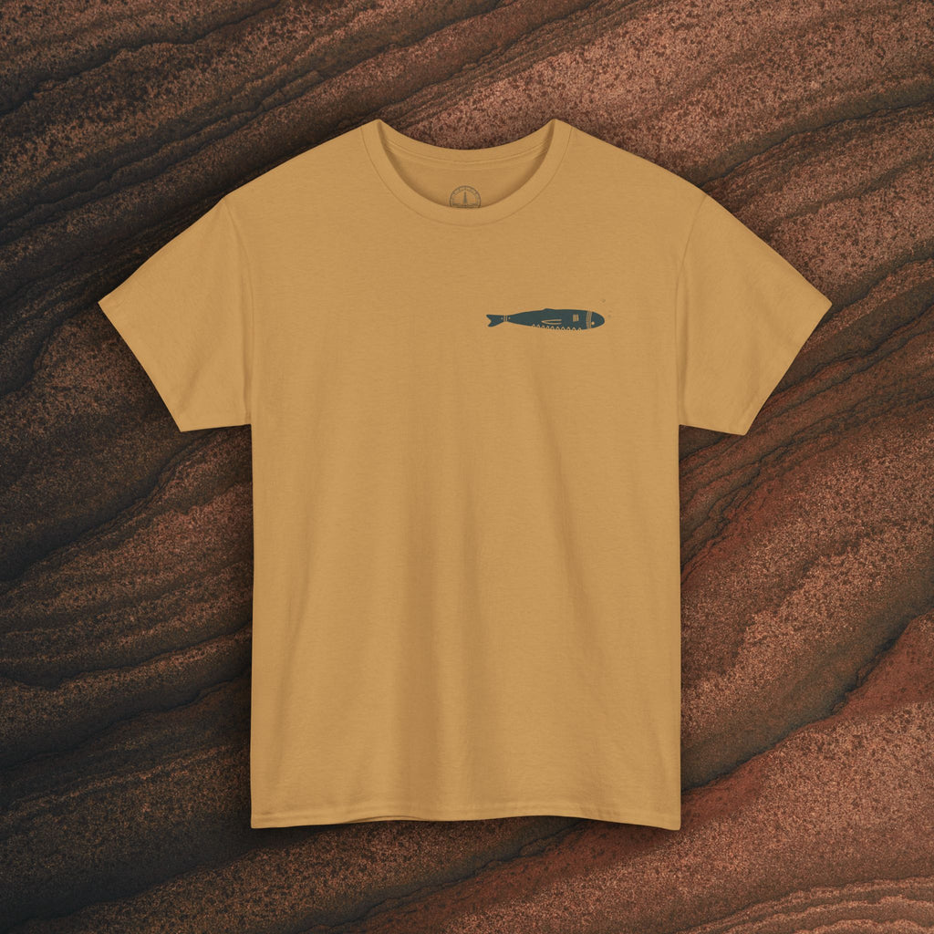 Sardine Trio Graphic Tee – Minimal Fish