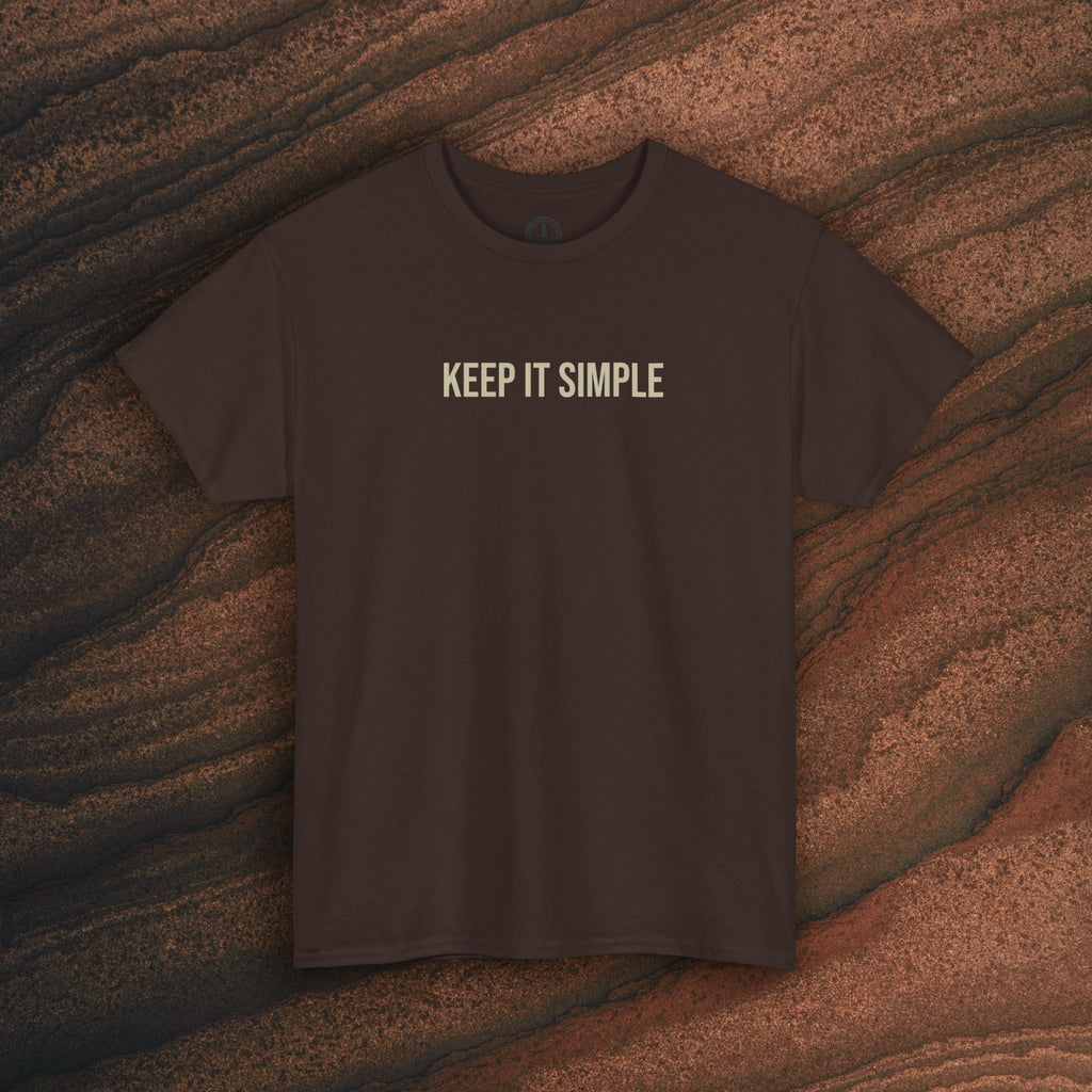Keep It Simple Tee — Minimalist Coffee Moka Shirt