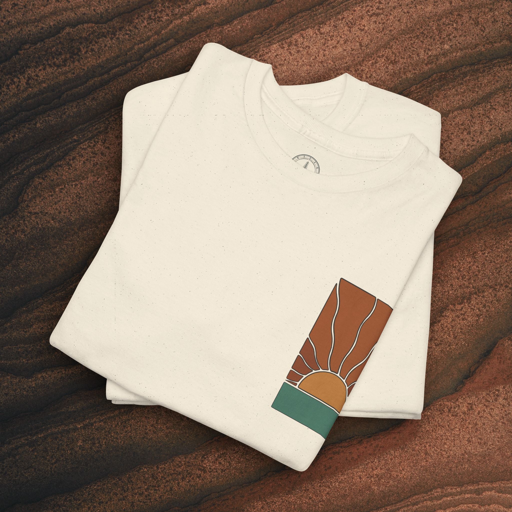 Sunrise Graphic Tee — Retro Minimal Sunset T-Shirt