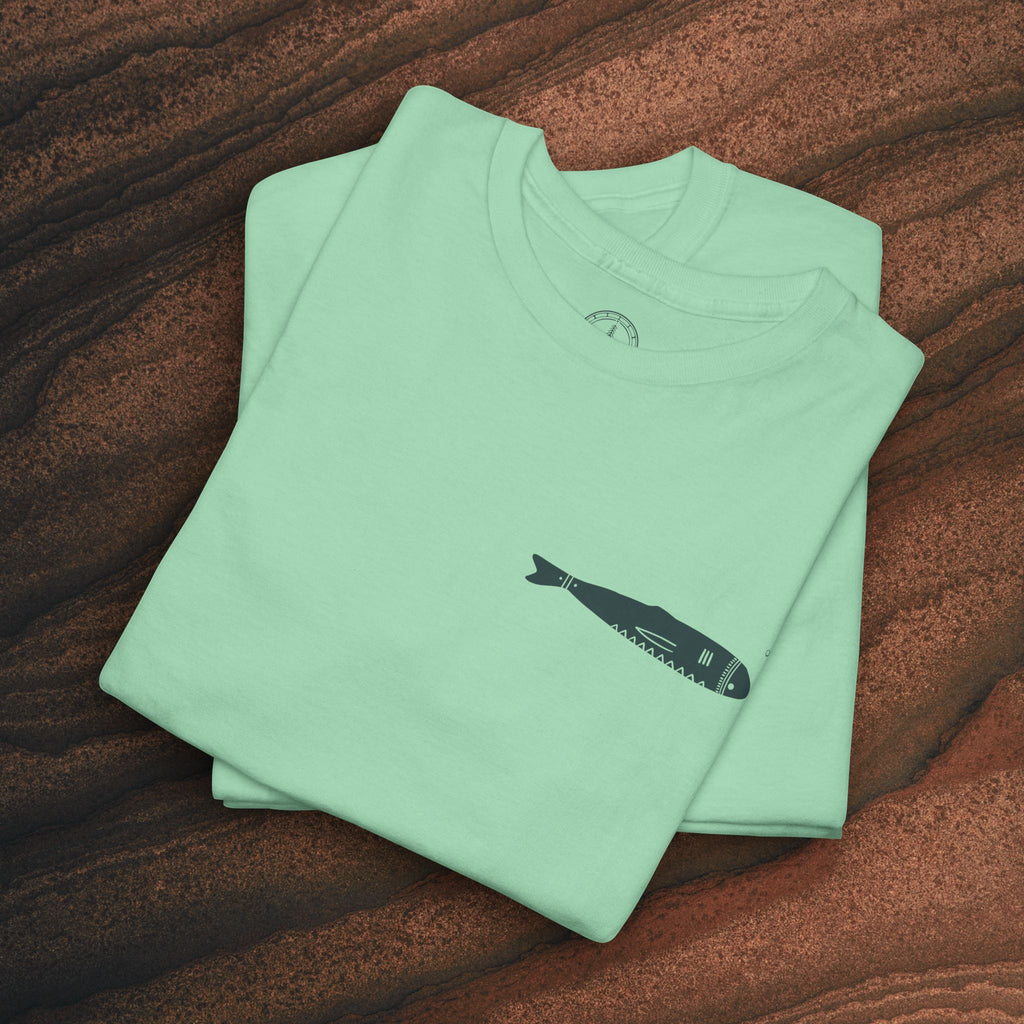 Sardine Trio Graphic Tee – Minimal Fish