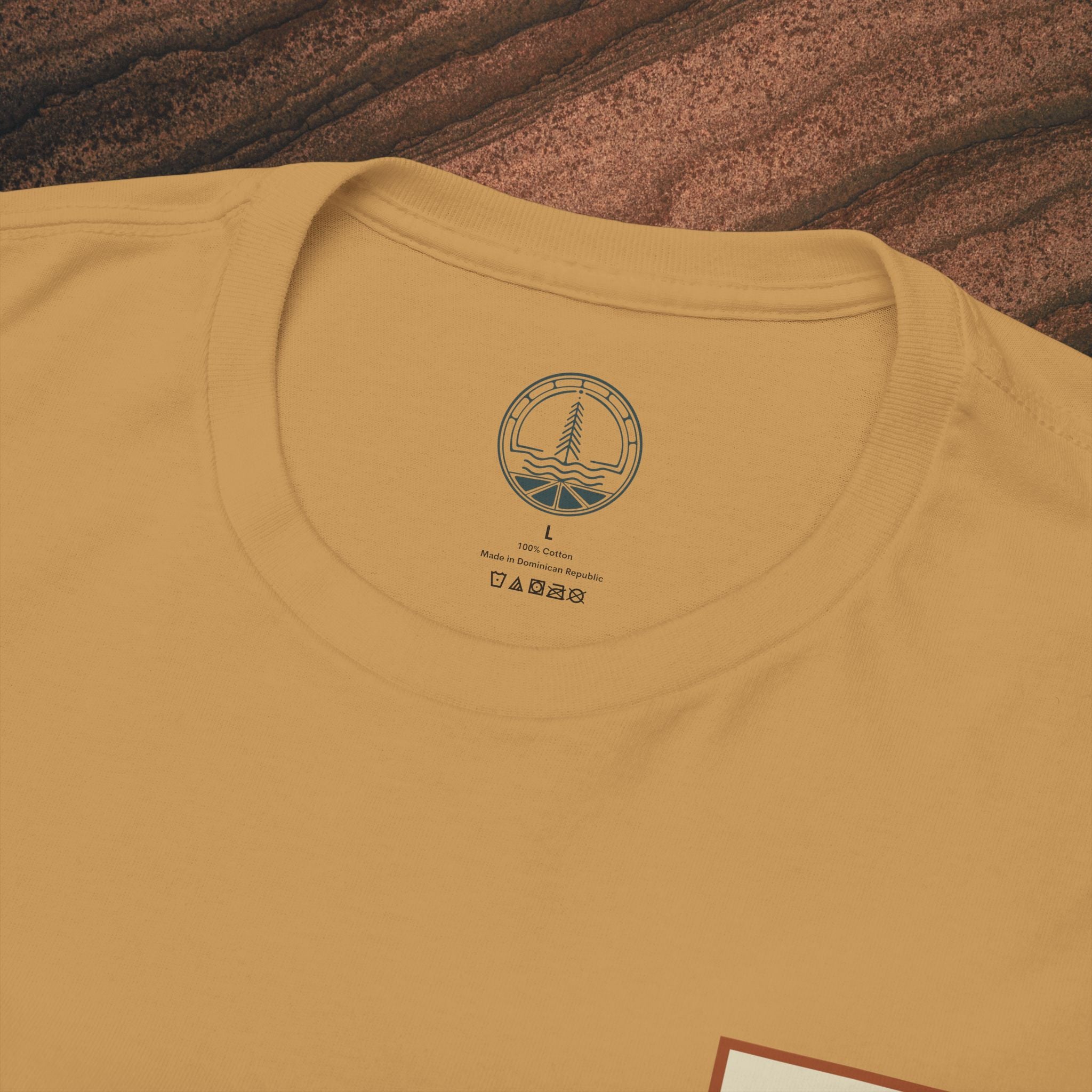 Mountain Landscape Tee – 'Stay' Graphic Nature Shirt