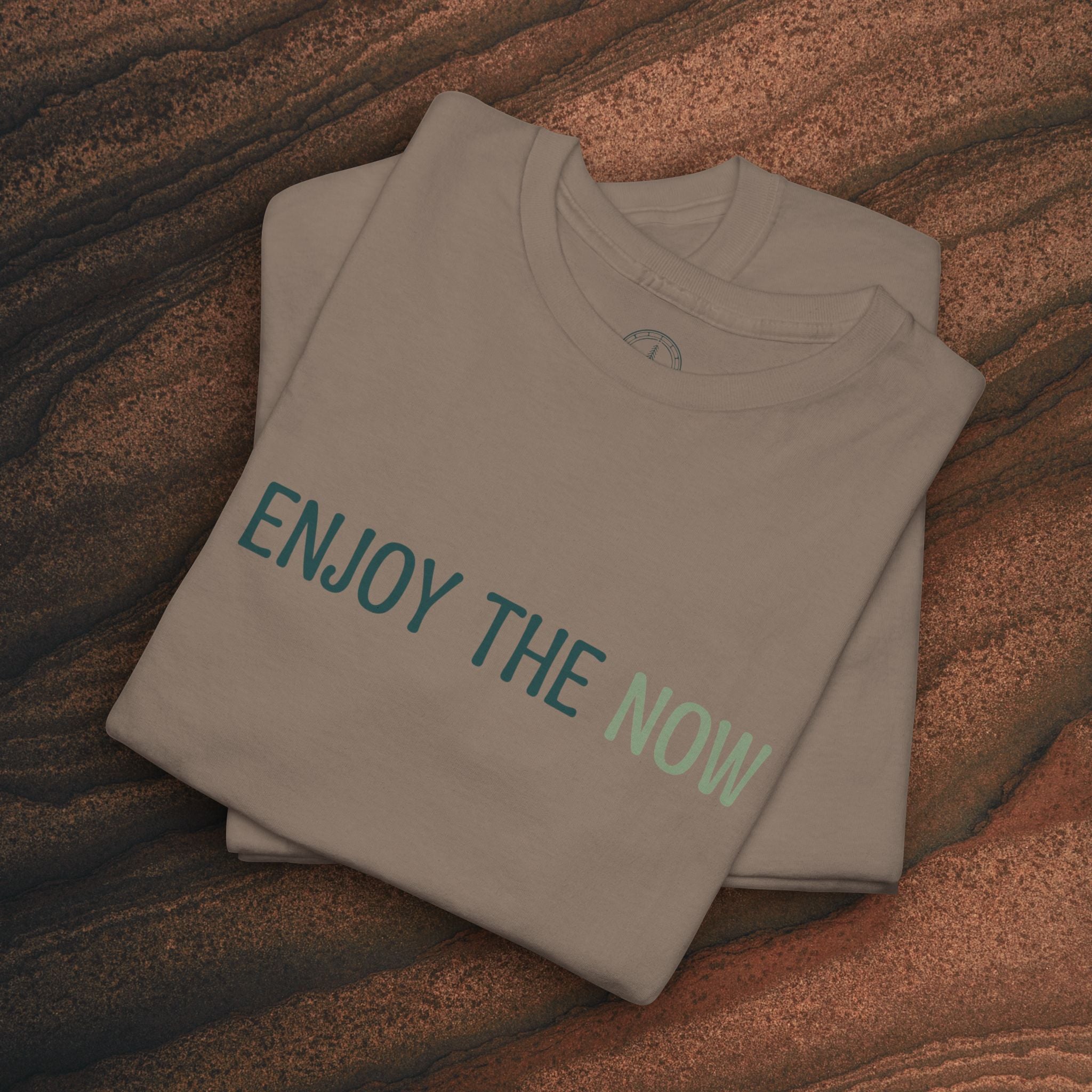 Enjoy the Now T‑Shirt — Mindful Retro Graphic Tee