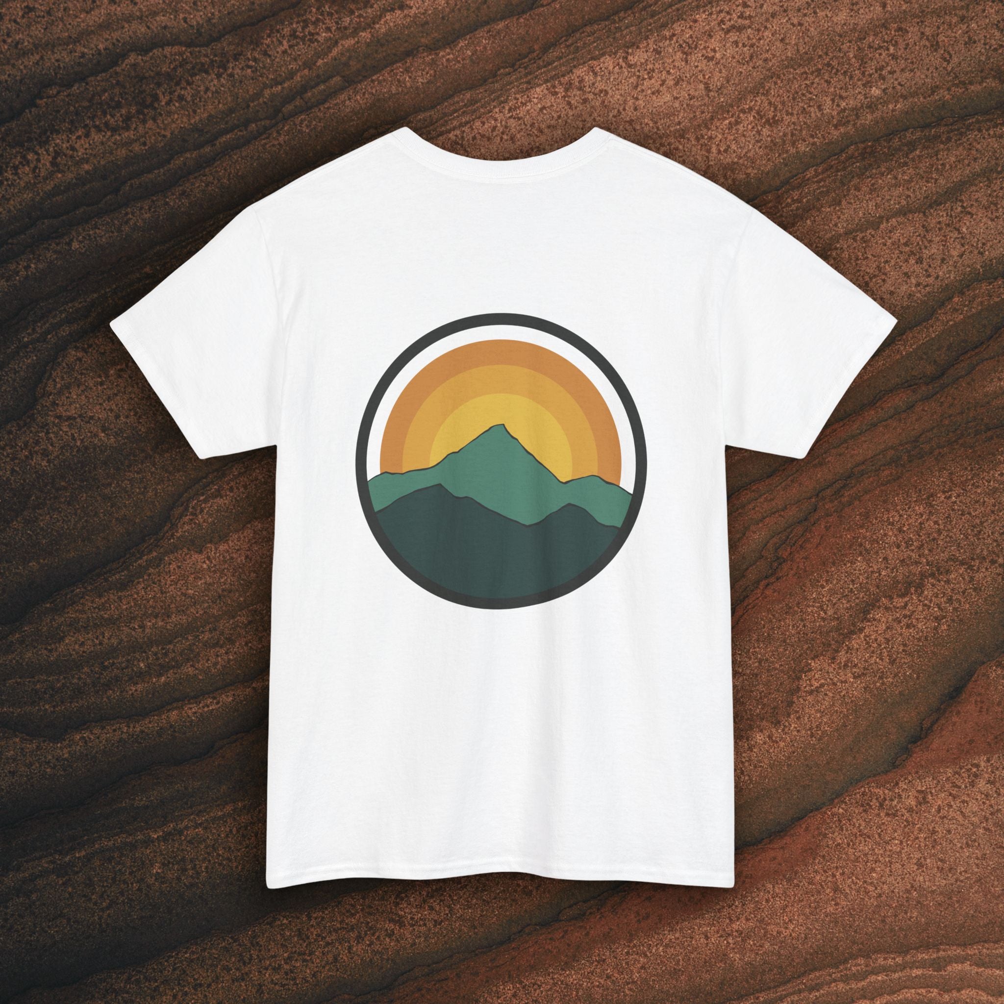 Retro Sunset Mountain Graphic Tee
