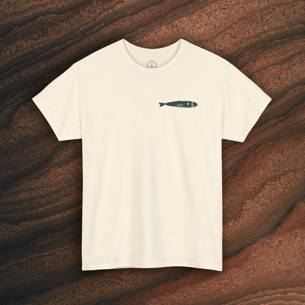 Sardine Trio Graphic Tee – Minimal Fish