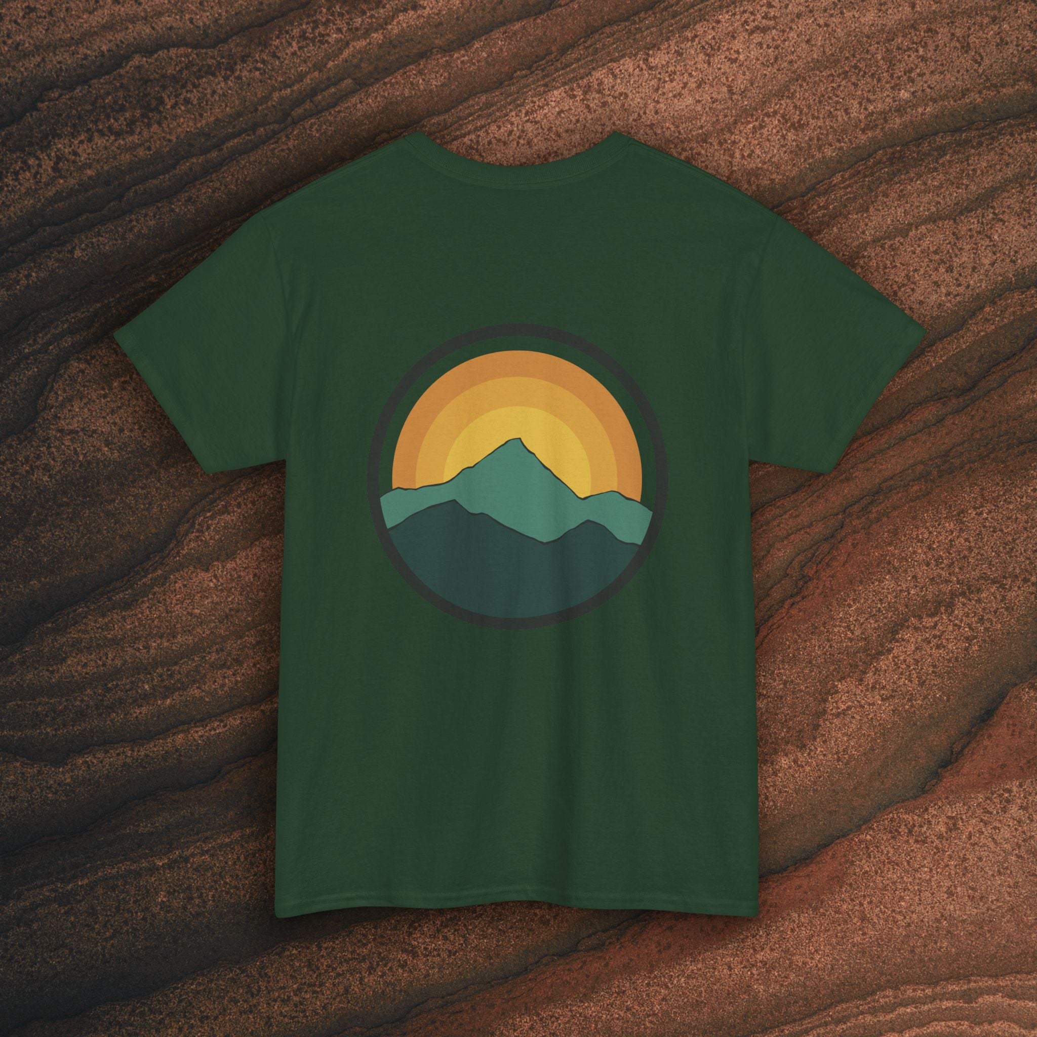 Retro Sunset Mountain Graphic Tee