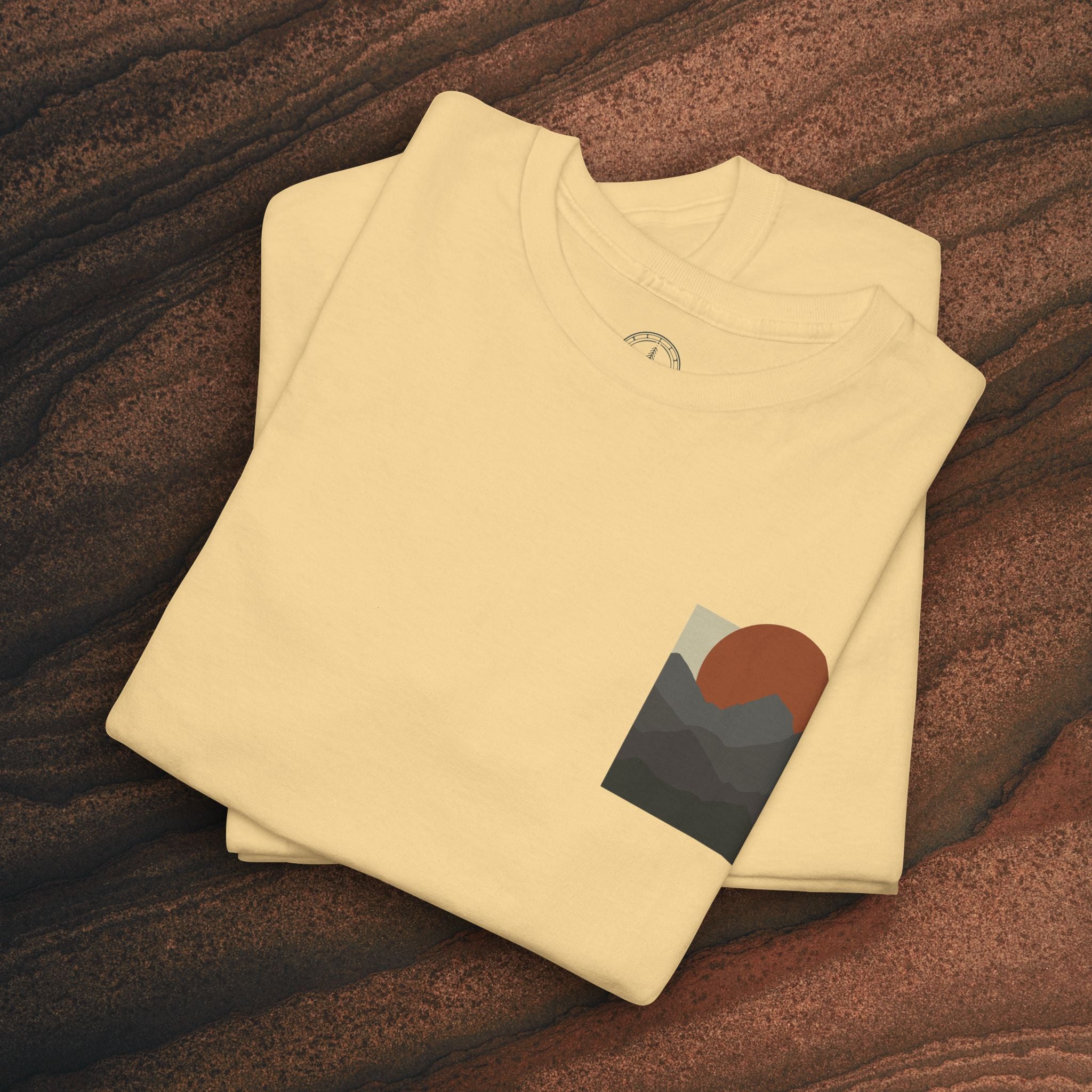 Halftone Mountain Sunset Tee