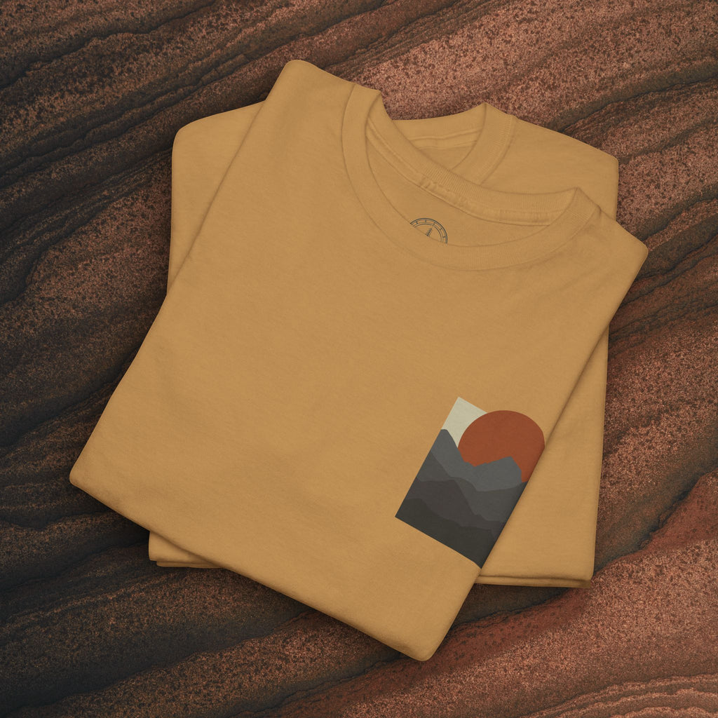 Halftone Mountain Sunset Tee