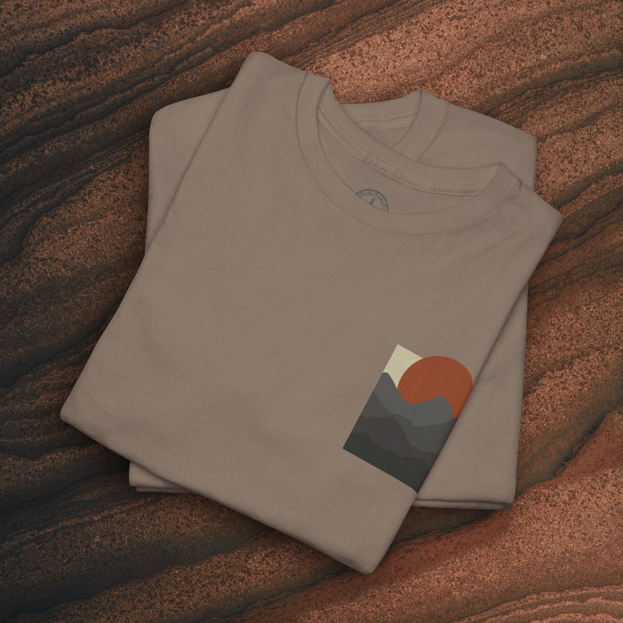 Halftone Mountain Sunset Tee