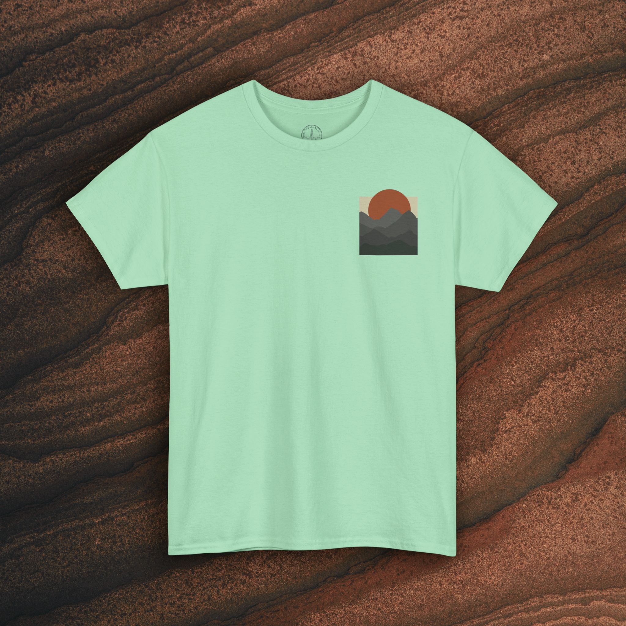 Halftone Mountain Sunset Tee