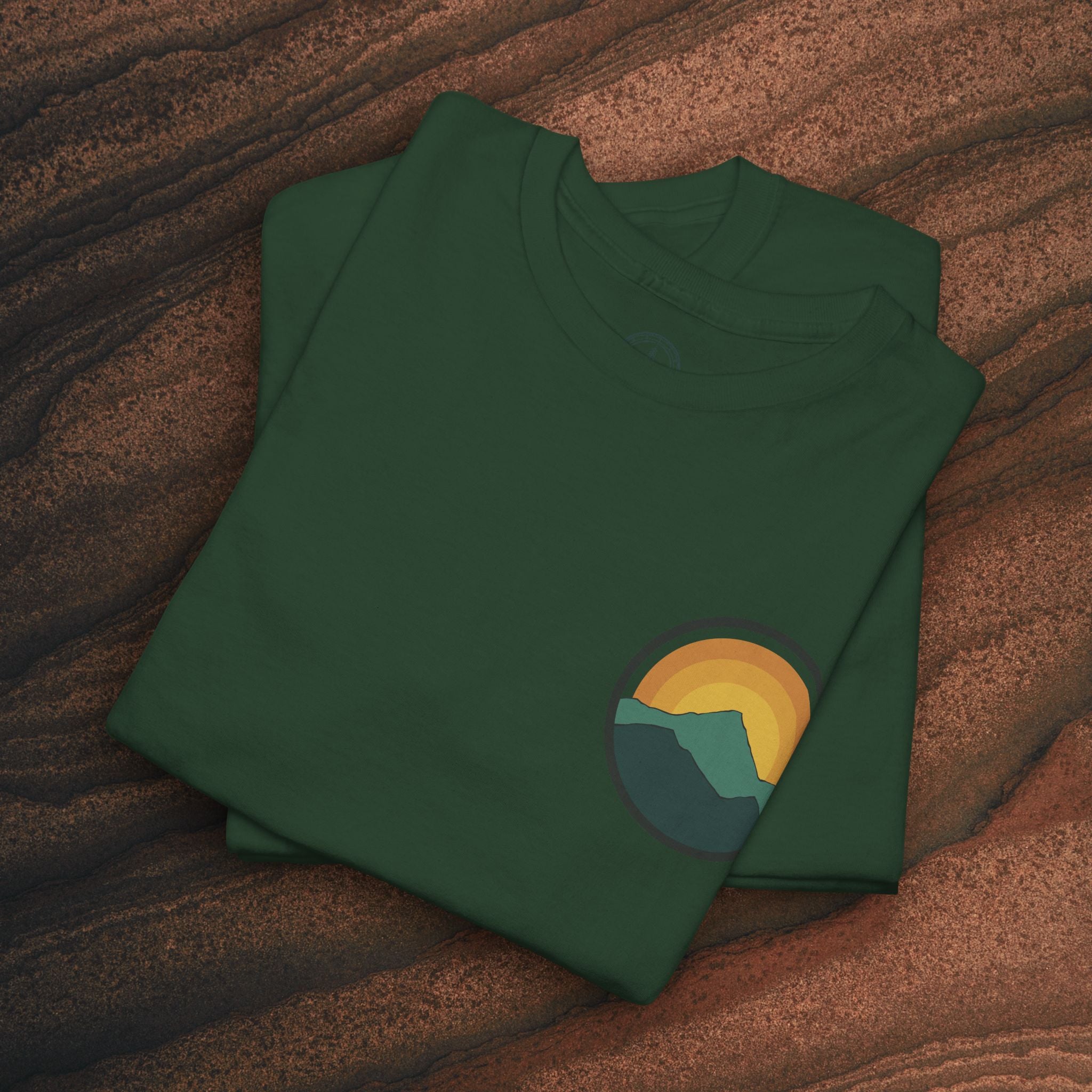 Retro Sunset Mountain Graphic Tee