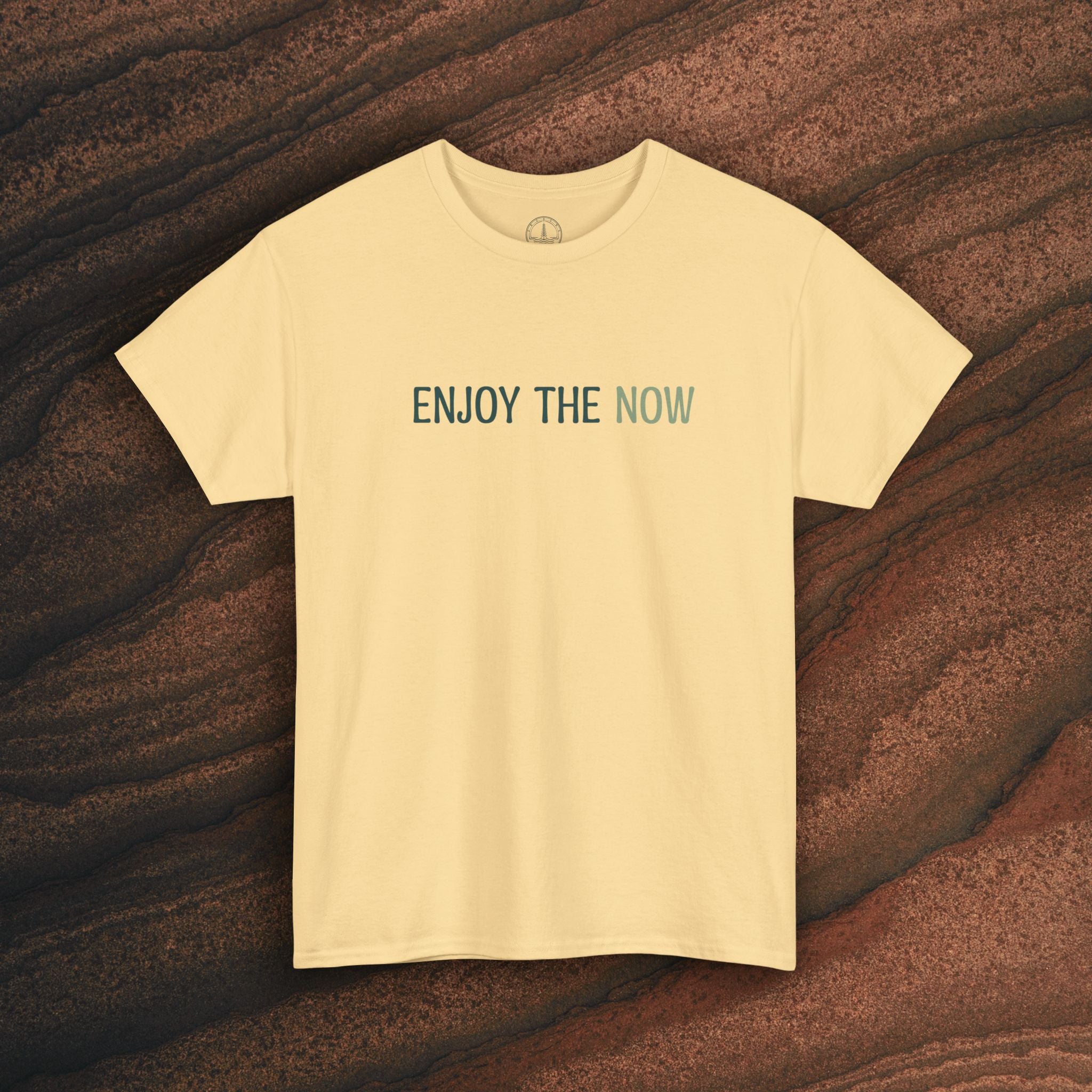 Enjoy the Now T‑Shirt — Mindful Retro Graphic Tee