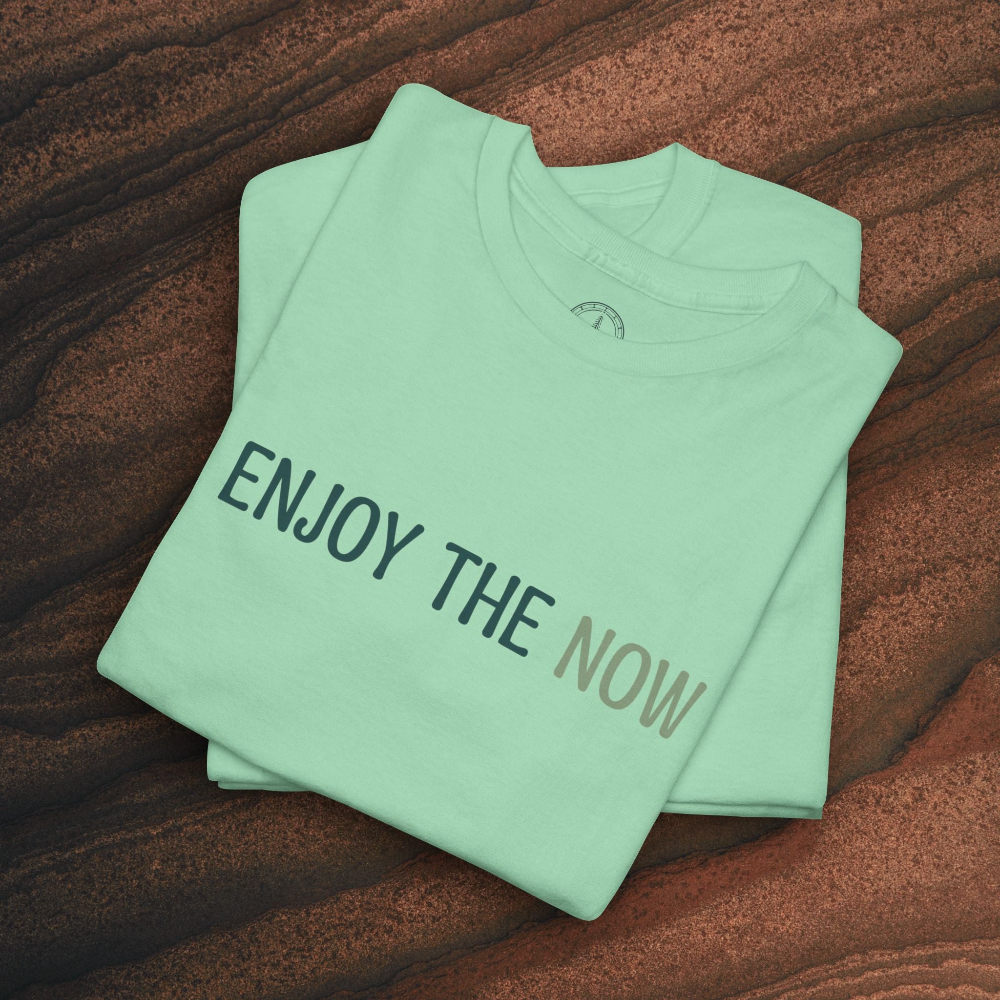 Enjoy the Now T‑Shirt — Mindful Retro Graphic Tee