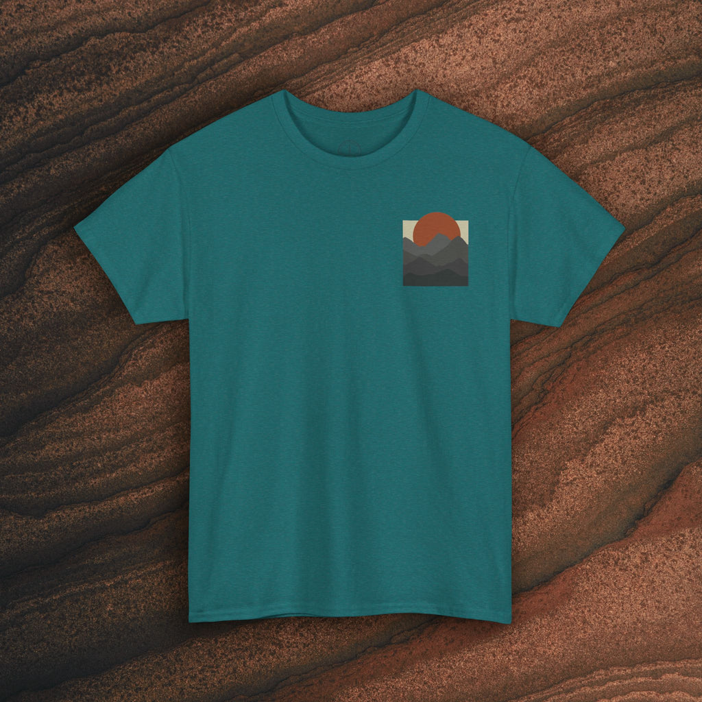 Halftone Mountain Sunset Tee