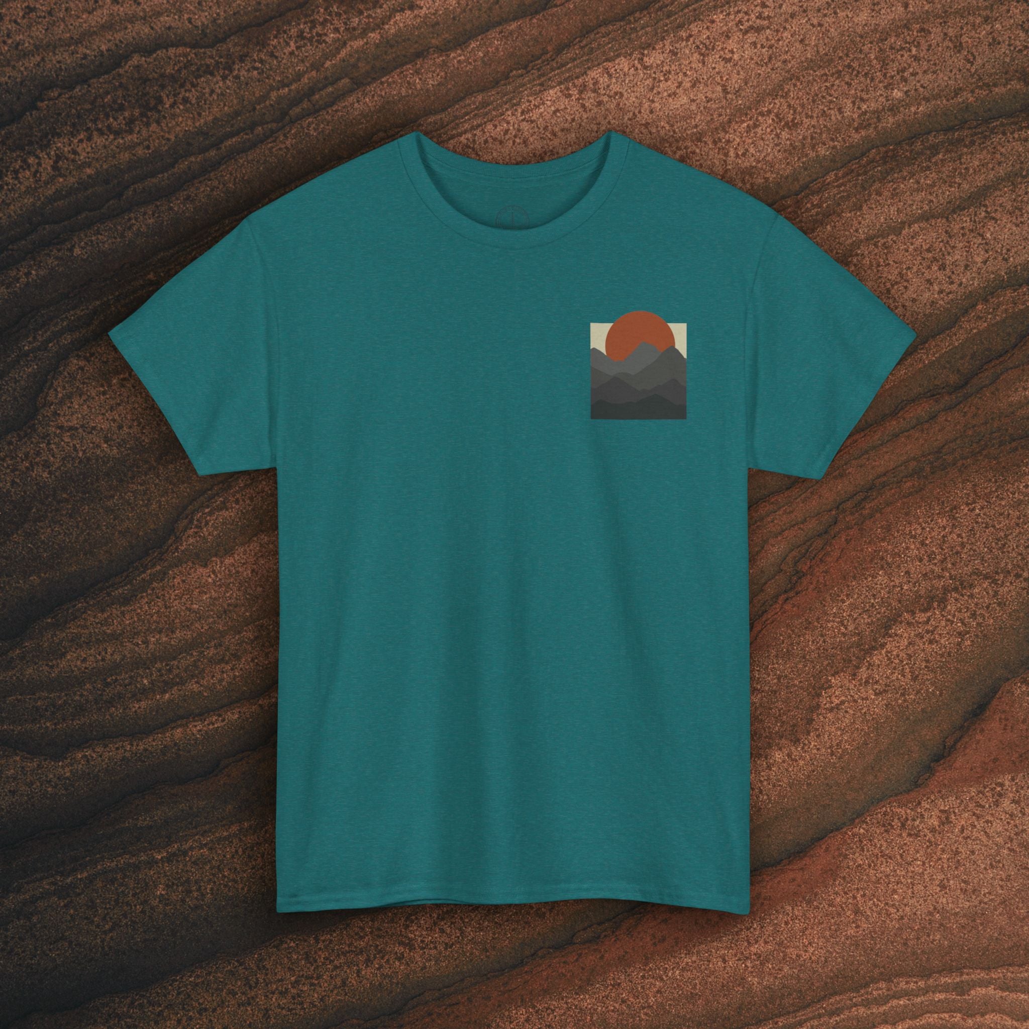 Halftone Mountain Sunset Tee