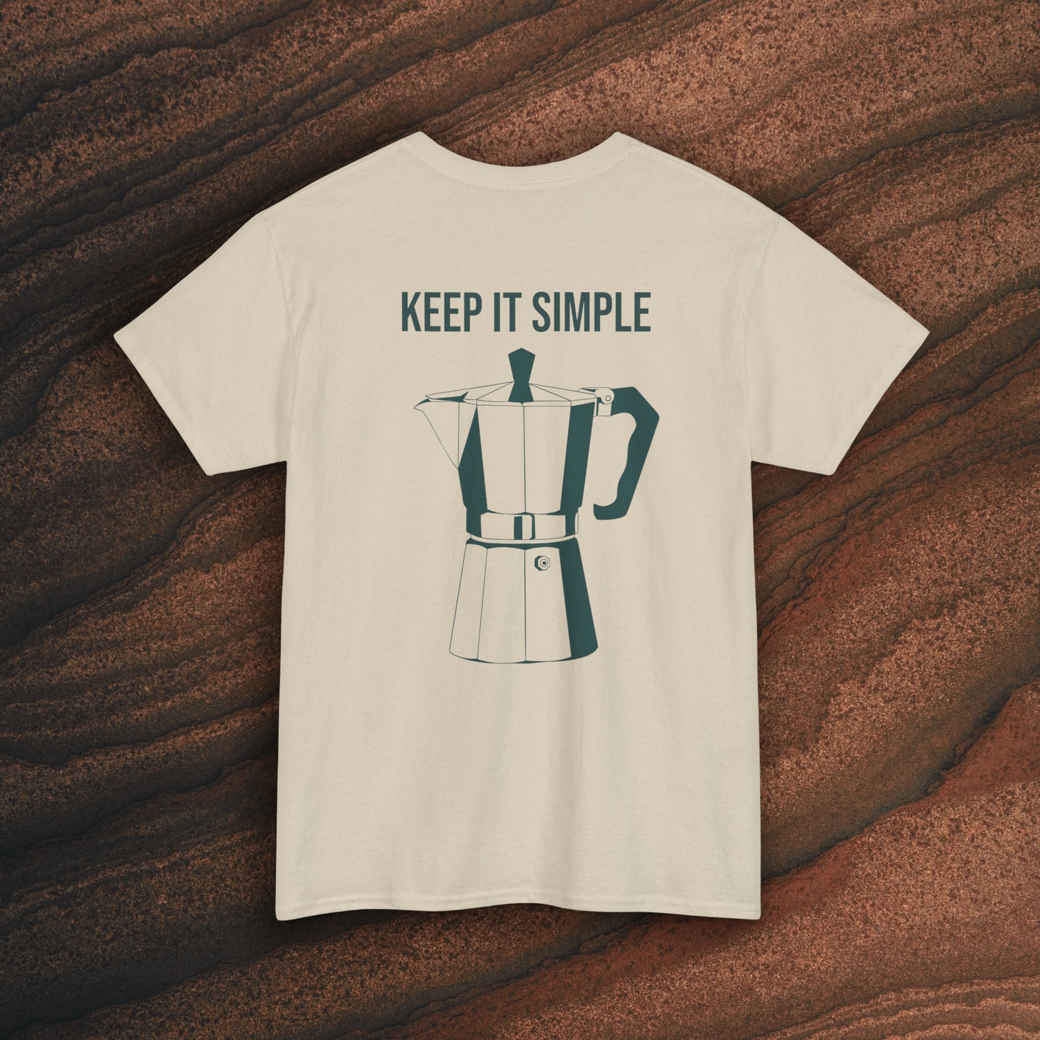 Keep It Simple Tee — Minimalist Coffee Moka Shirt
