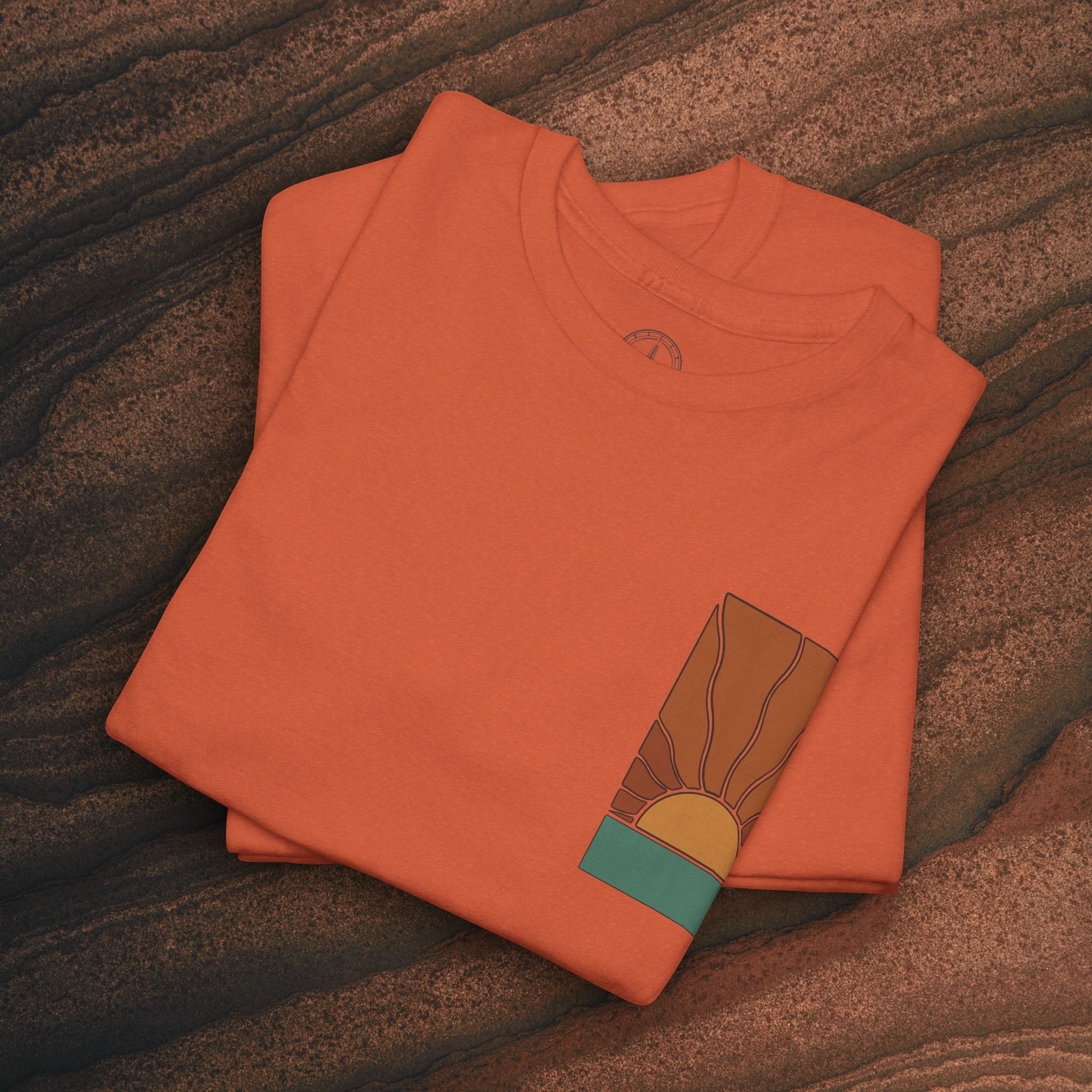 Sunrise Graphic Tee — Retro Minimal Sunset T-Shirt