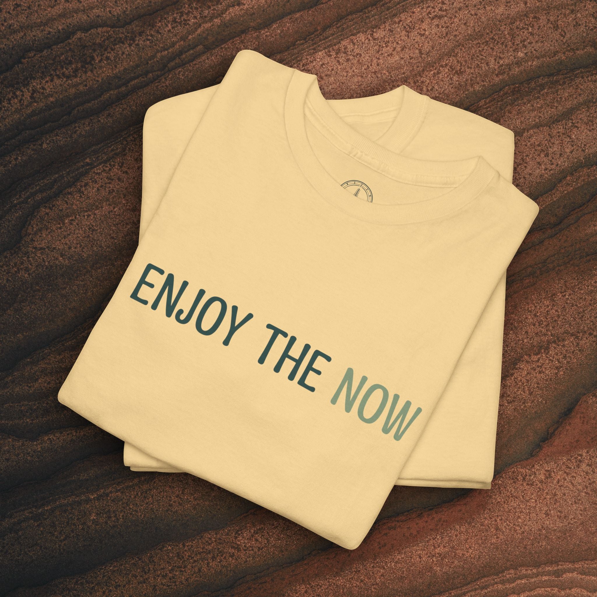 Enjoy the Now T‑Shirt — Mindful Retro Graphic Tee