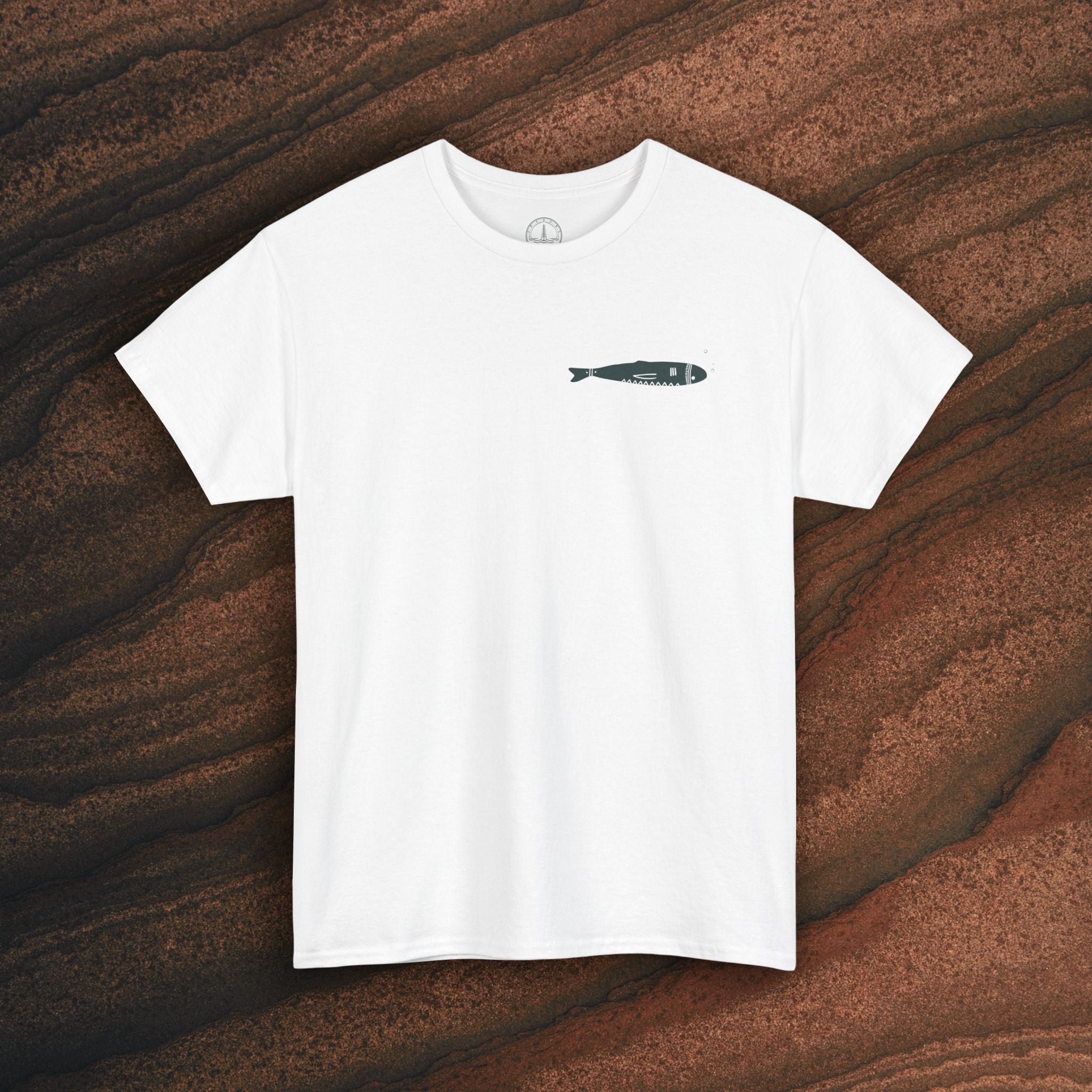 Sardine Trio Graphic Tee – Minimal Fish