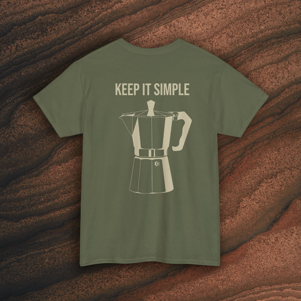 Keep It Simple Tee — Minimalist Coffee Moka Shirt