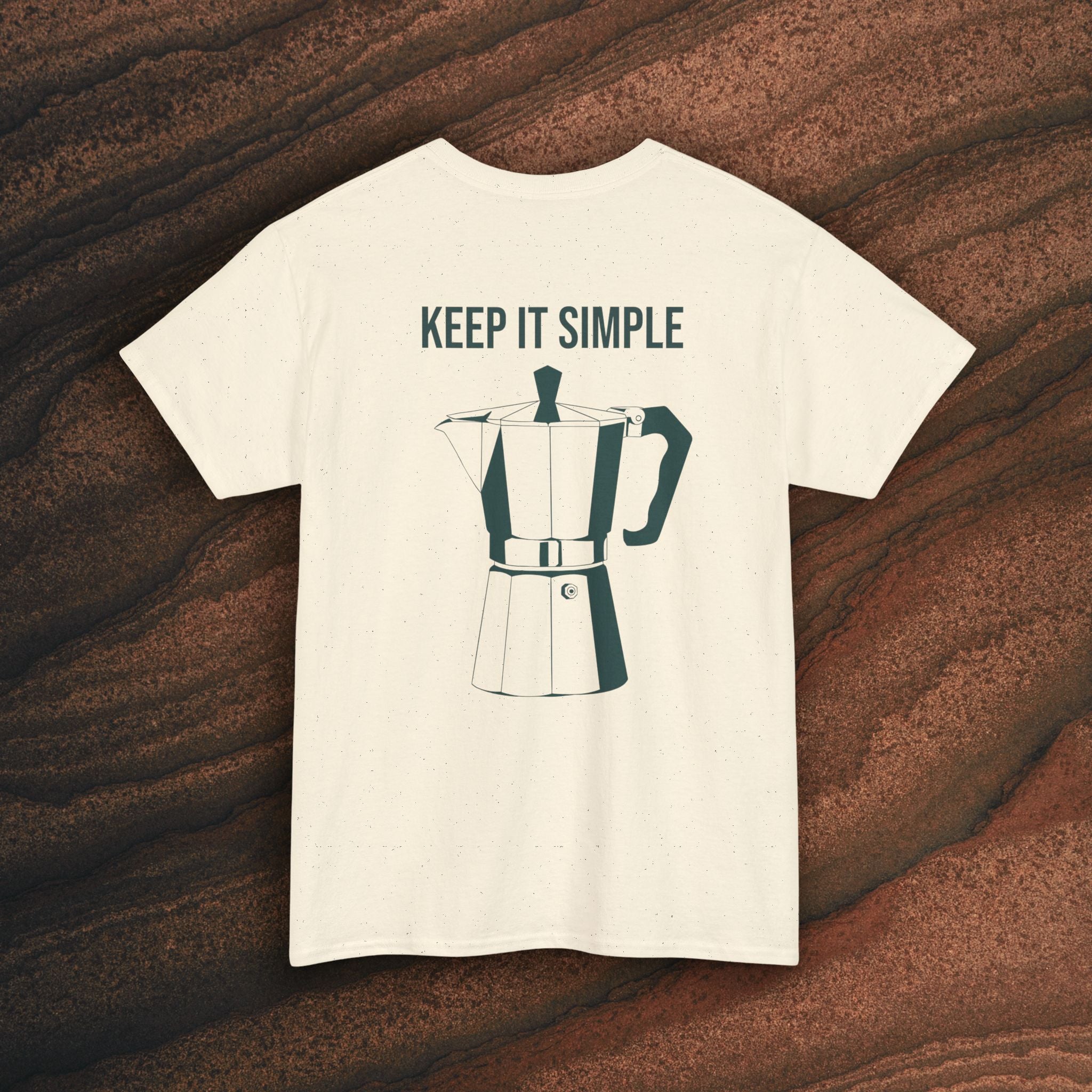 Keep It Simple Tee — Minimalist Coffee Moka Shirt